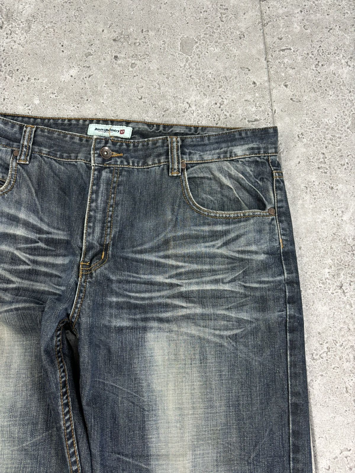 Diesel × Japanese Brand × Vintage Vintage 00s Japanese Distressed Faded Denim Baggy Pants Y2K Size US 38 / EU 54 - 4 Thumbnail