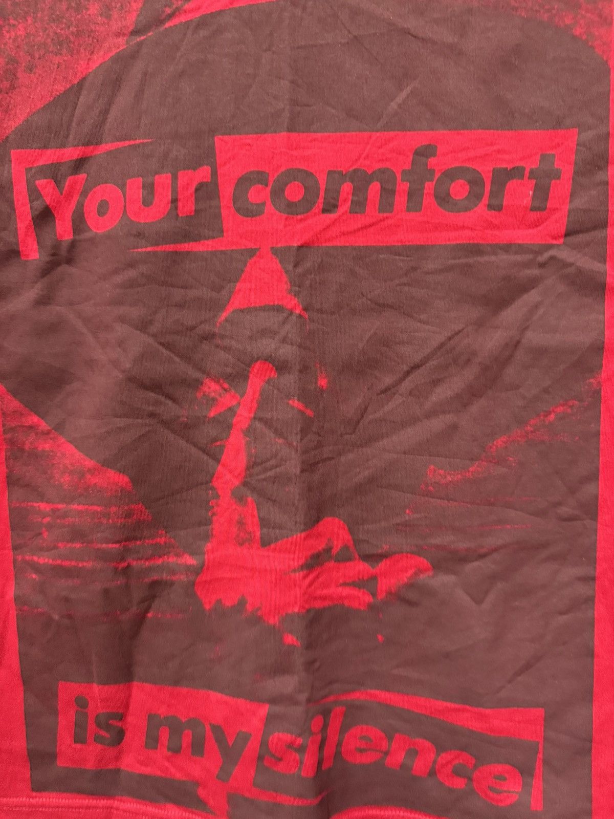 Barbara Kruger Barbara Kruger your comfort is my Silence T shirt Size US M / EU 48-50 / 2 - 2 Thumbnail