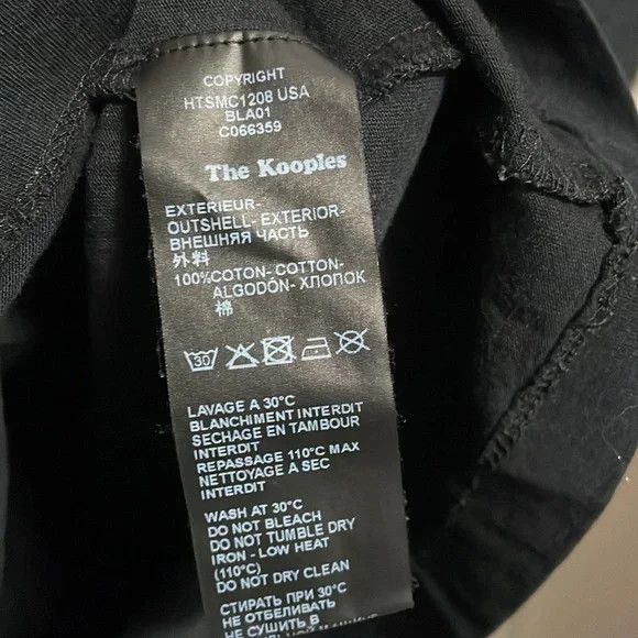 The Kooples The Kooples "Death Head" Black Printed Tee Size US S / EU 44-46 / 1 - 6 Thumbnail