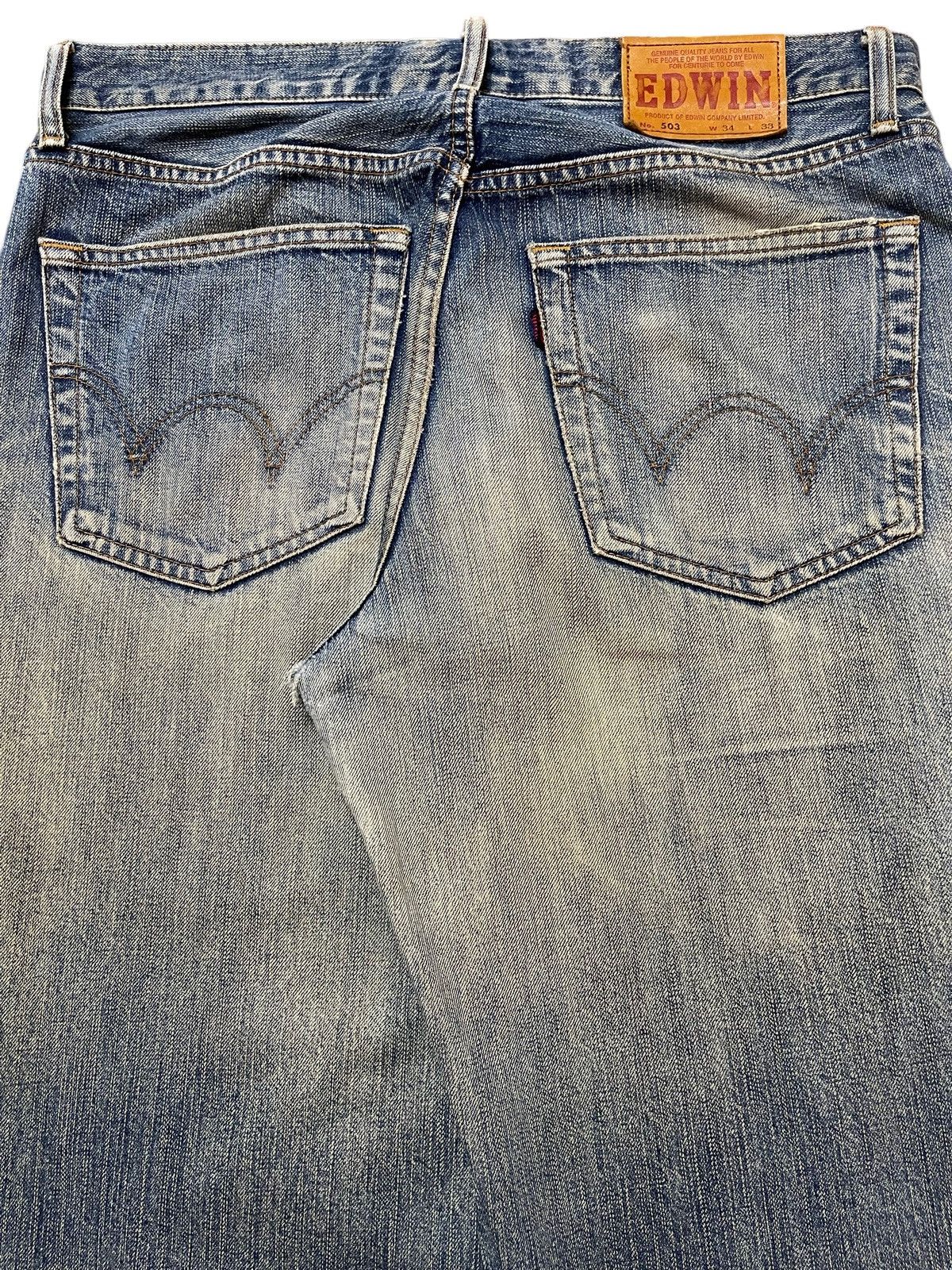 Edwin Vintage Edwin 503 Mud Wash Faded Style Loose Jeans Size US 32 / EU 48 - 6 Thumbnail