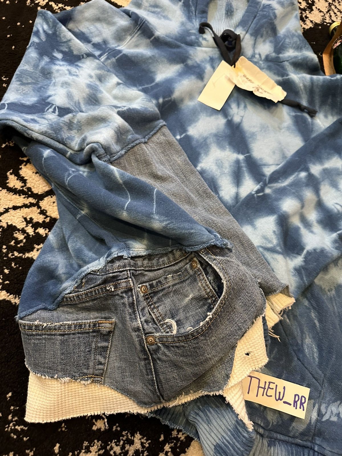 Greg Lauren Greg Lauren tie-dye pattern cotton hoodie Size US L / EU 52-54 / 3 - 9 Thumbnail
