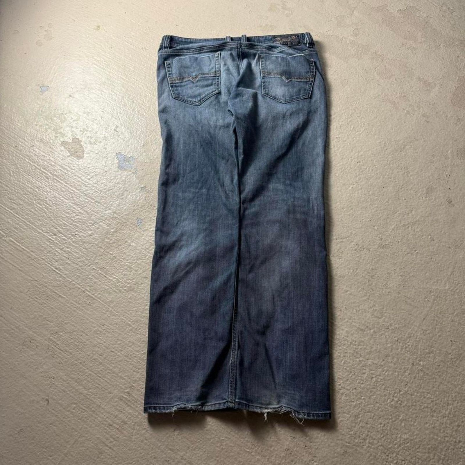Diesel Diesel Viker 36x31 Men's Faded Distressed Bootcut Jeans Size US 36 / EU 52 - 2 Thumbnail