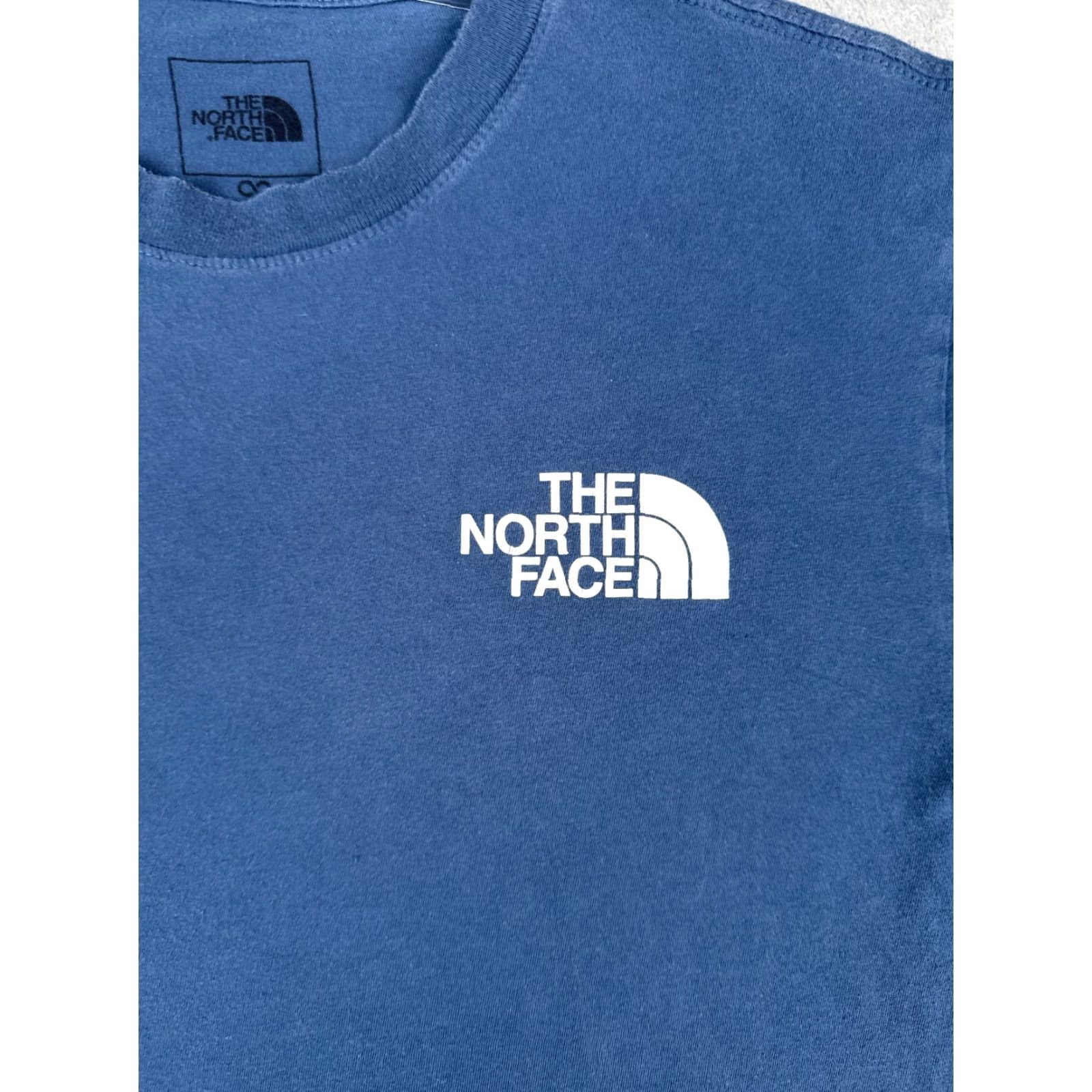 The North Face The North Face Men's Shirt Medium Blue Cotton Short Sleeve Crew Neck Logo Outdoor Size US M / EU 48-50 / 2 - 6 Thumbnail
