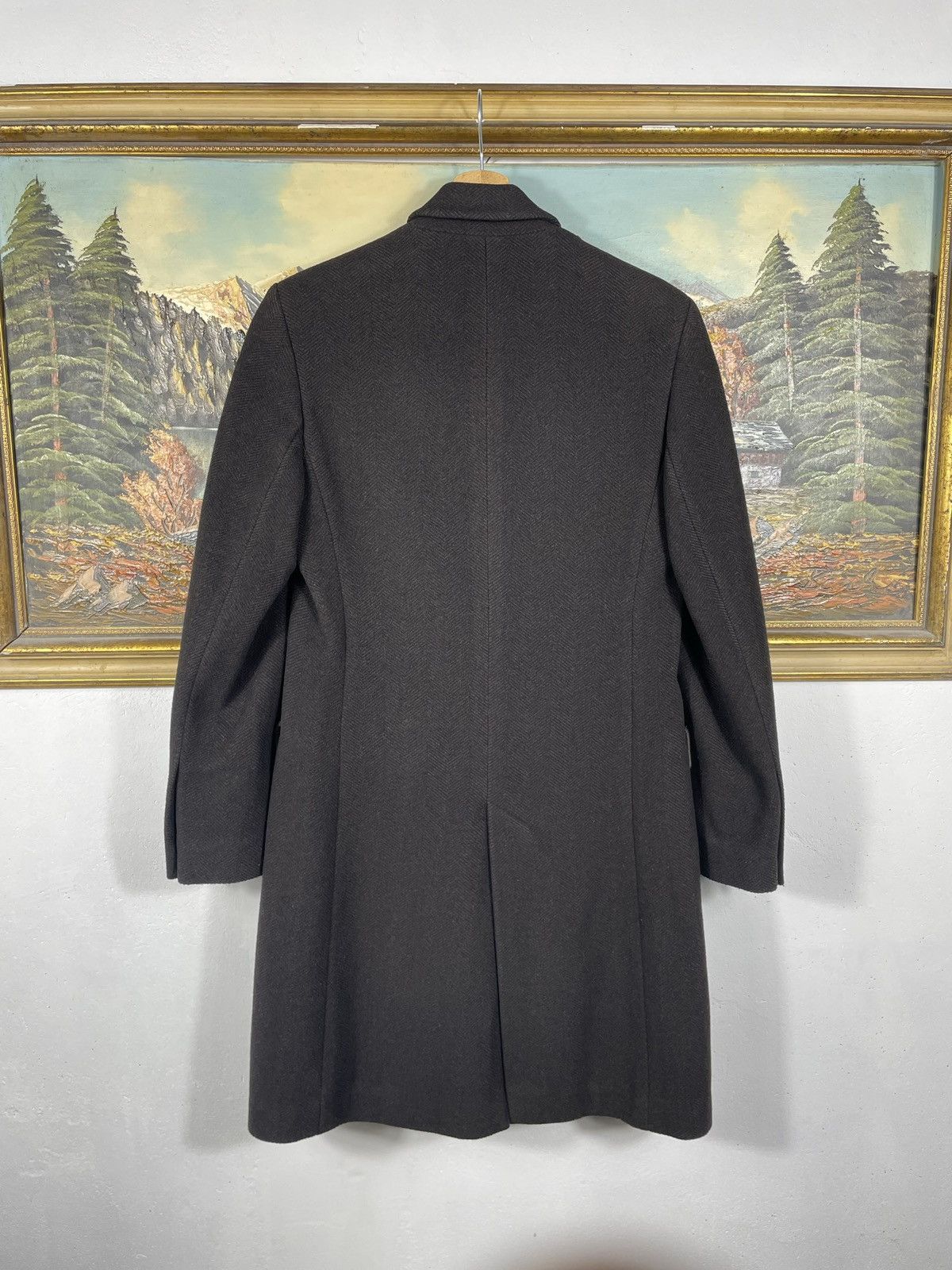 Burberry × Designer × Vintage Burberry Retro 90s Thick Wool Brown Heavy Coat Size S / US 4 / IT 40 - 7 Thumbnail