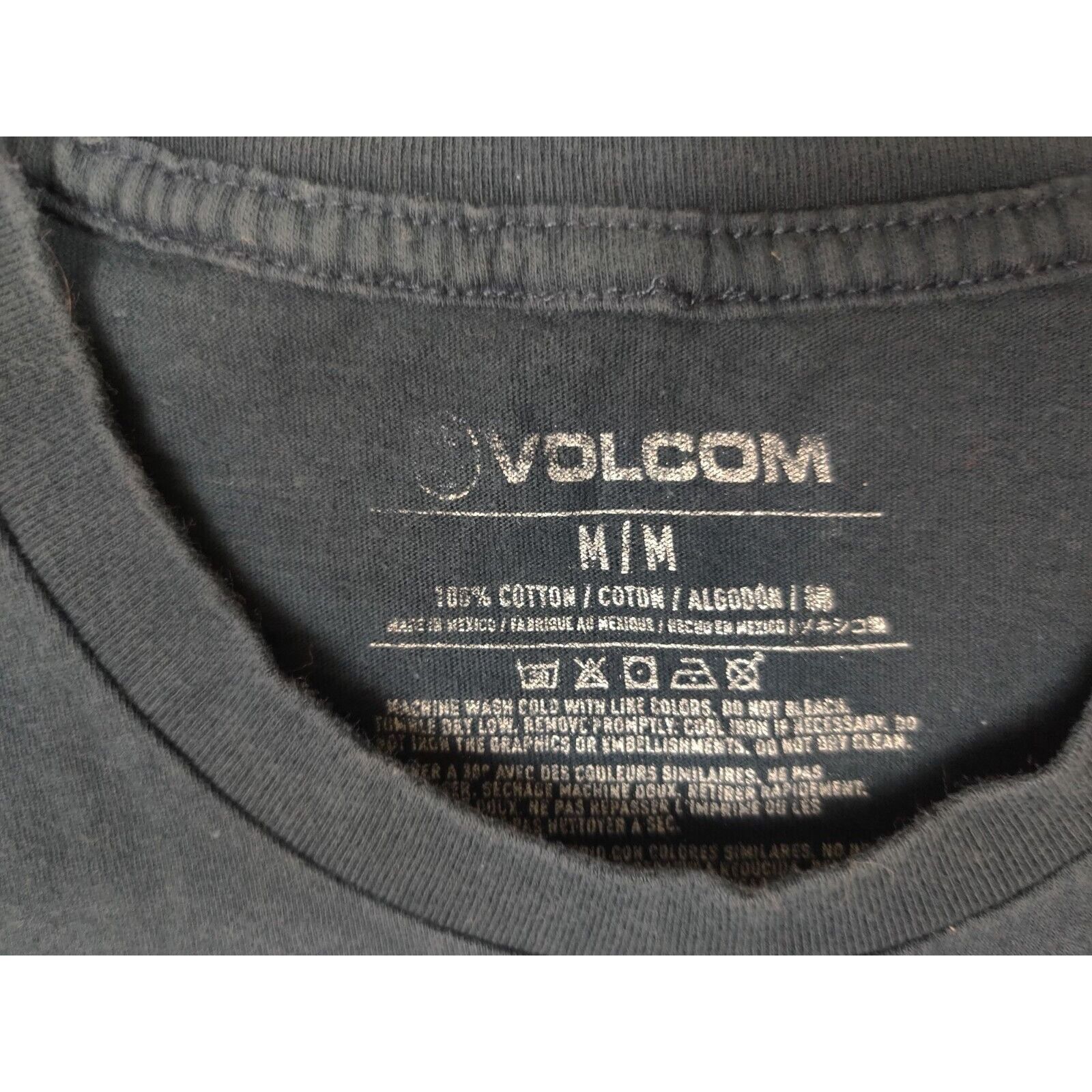 Volcom Volcom Shirt Adult Mens Medium Dark Blue Stone Logo Size US M / EU 48-50 / 2 - 3 Thumbnail