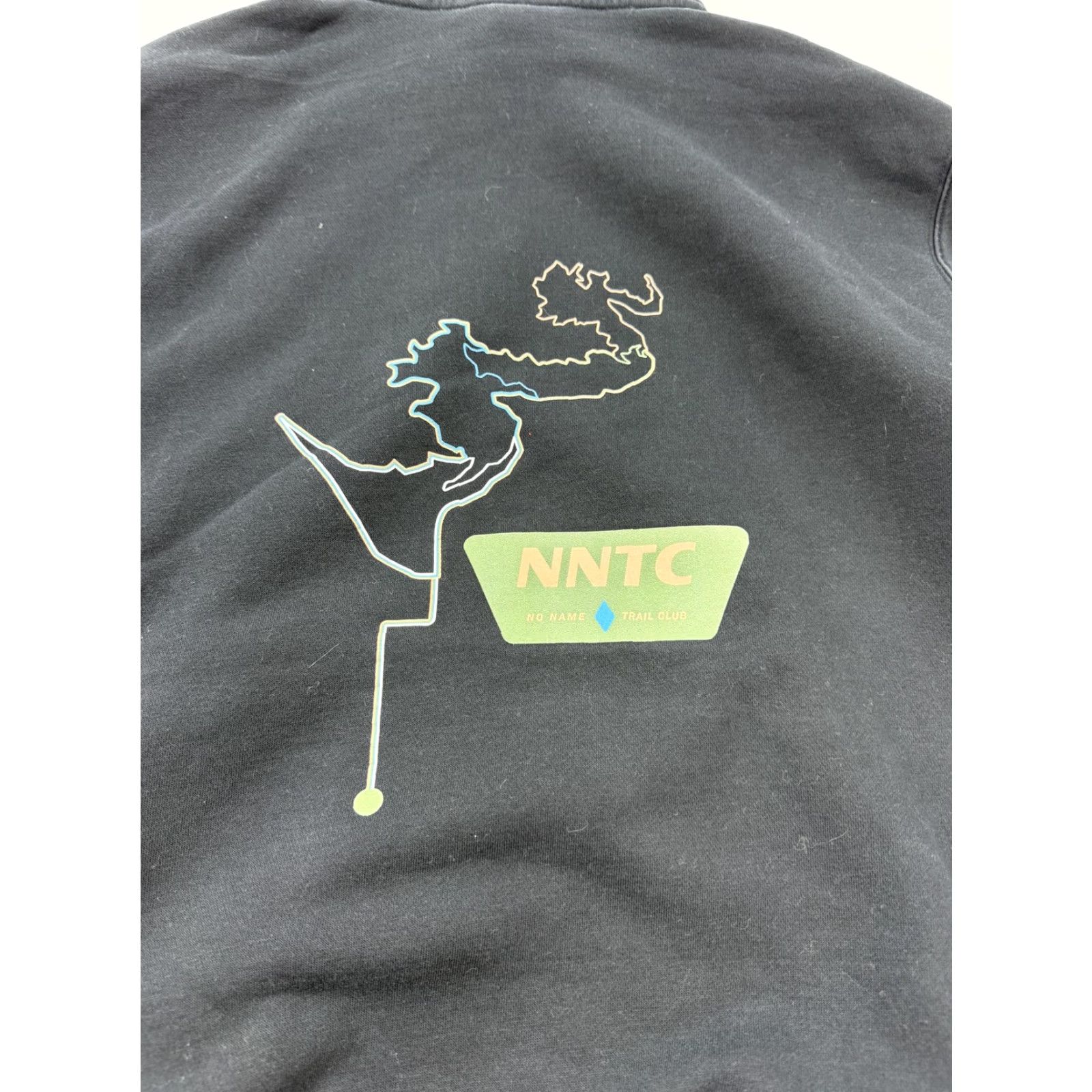 Nike Nike Hoodie Mens M Black Pullover Sweatshirt Graphic Print NNTC Trail Club No Name Nike Swoosh Front Kangaroo Pocket Fleece Size US M / EU 48-50 / 2 - 7 Thumbnail