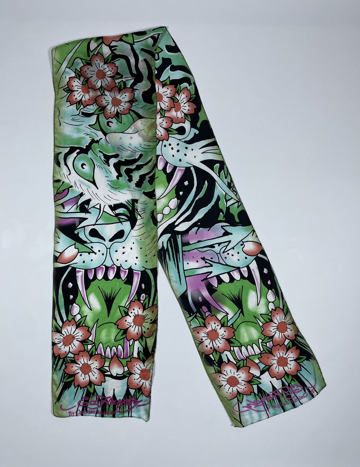 Ed Hardy Christian Audigier Silk Scarf