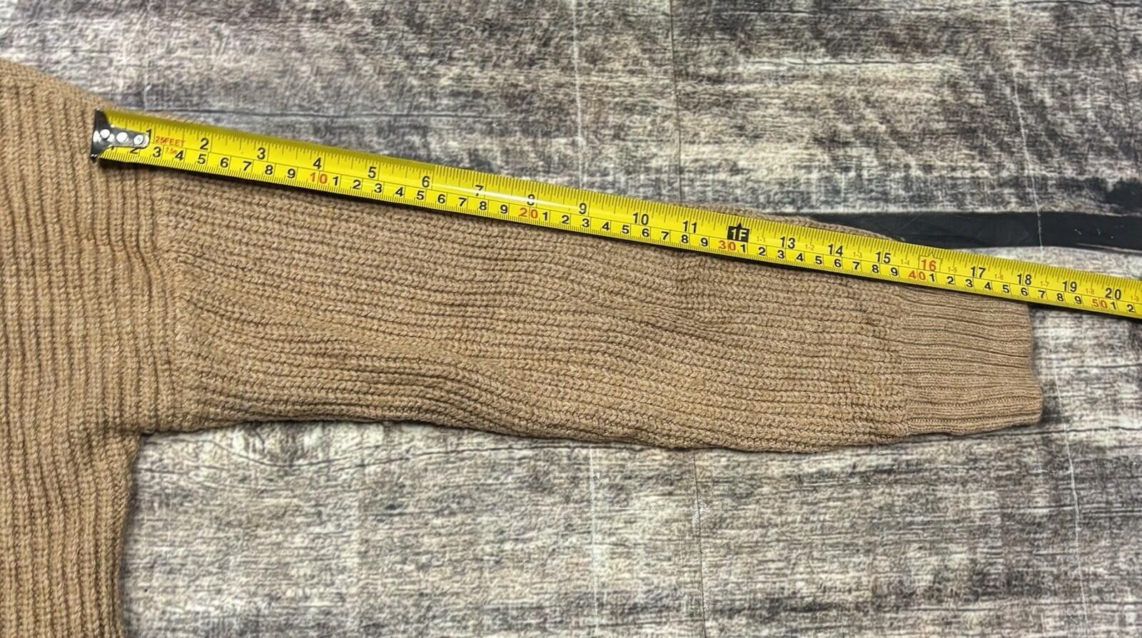 Gap Gap Sweater Mens Medium Fisherman Knit Cotton Wool Blend Tan Size US M / EU 48-50 / 2 - 11 Thumbnail