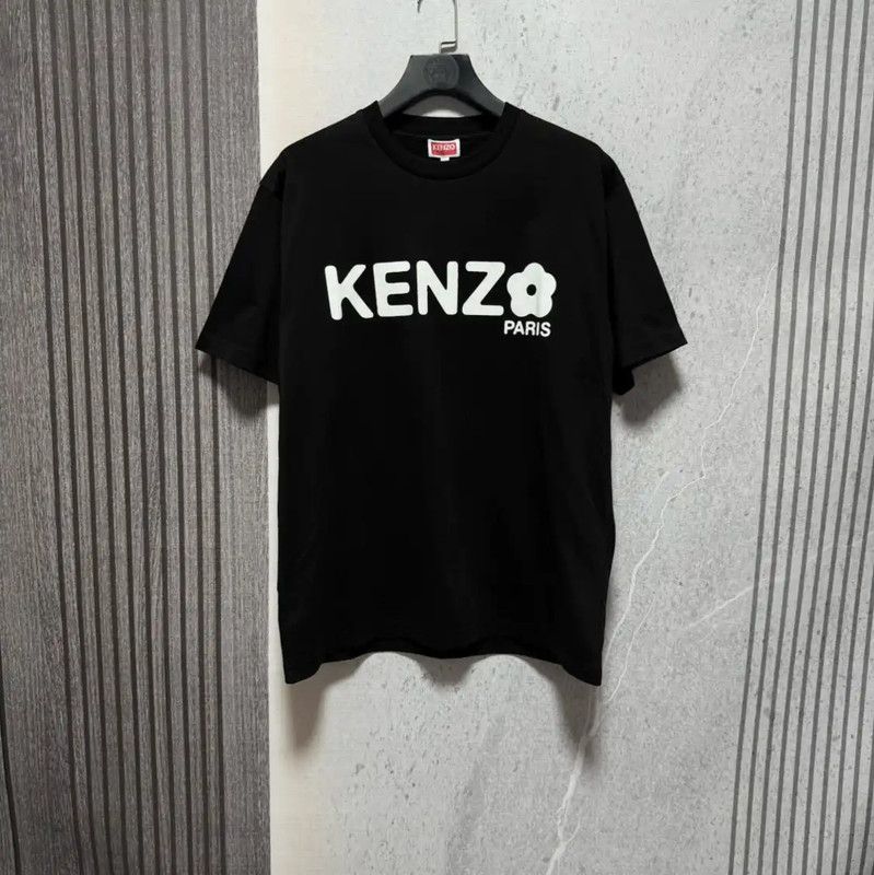 Kenzo KENZO Summer Black Cotton Logo T-Shirt 0089 Size US L / EU 52-54 / 3 - 1 Thumbnail