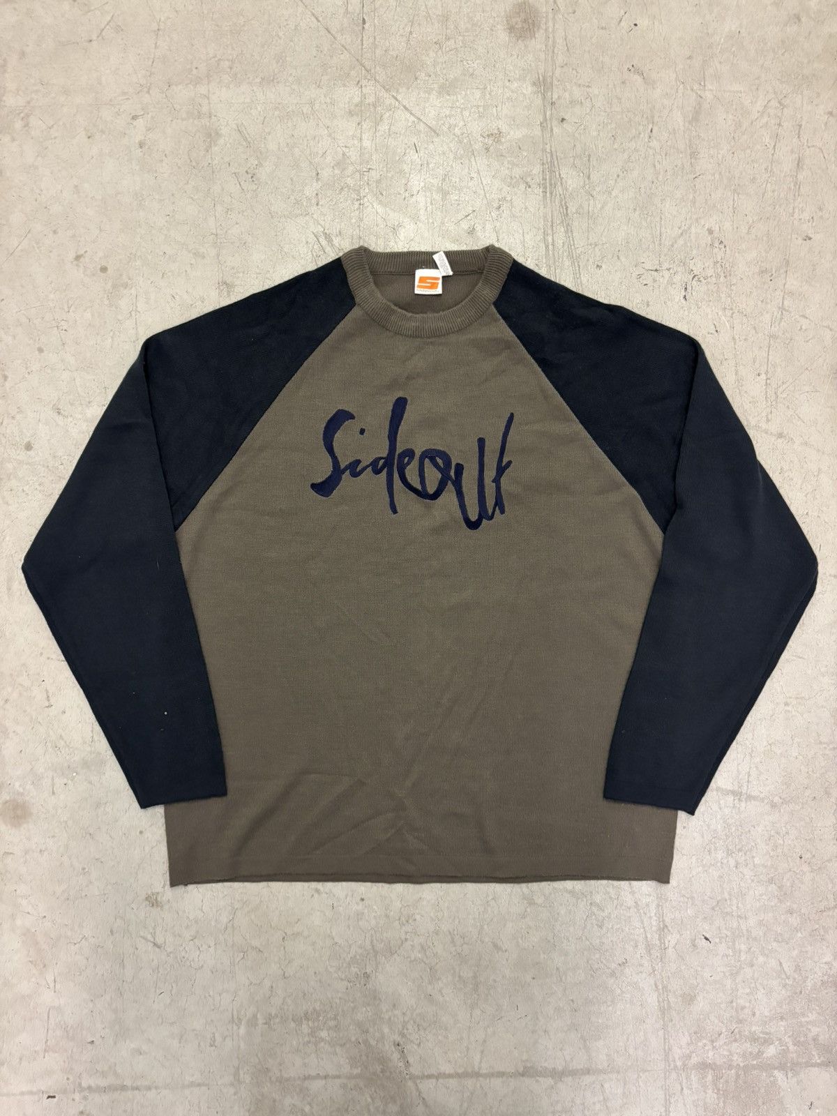 Sideout Vintage Sideout Spellout Two Tone Sweater RARE Y2K Size US XL / EU 56 / 4 - 1 Thumbnail