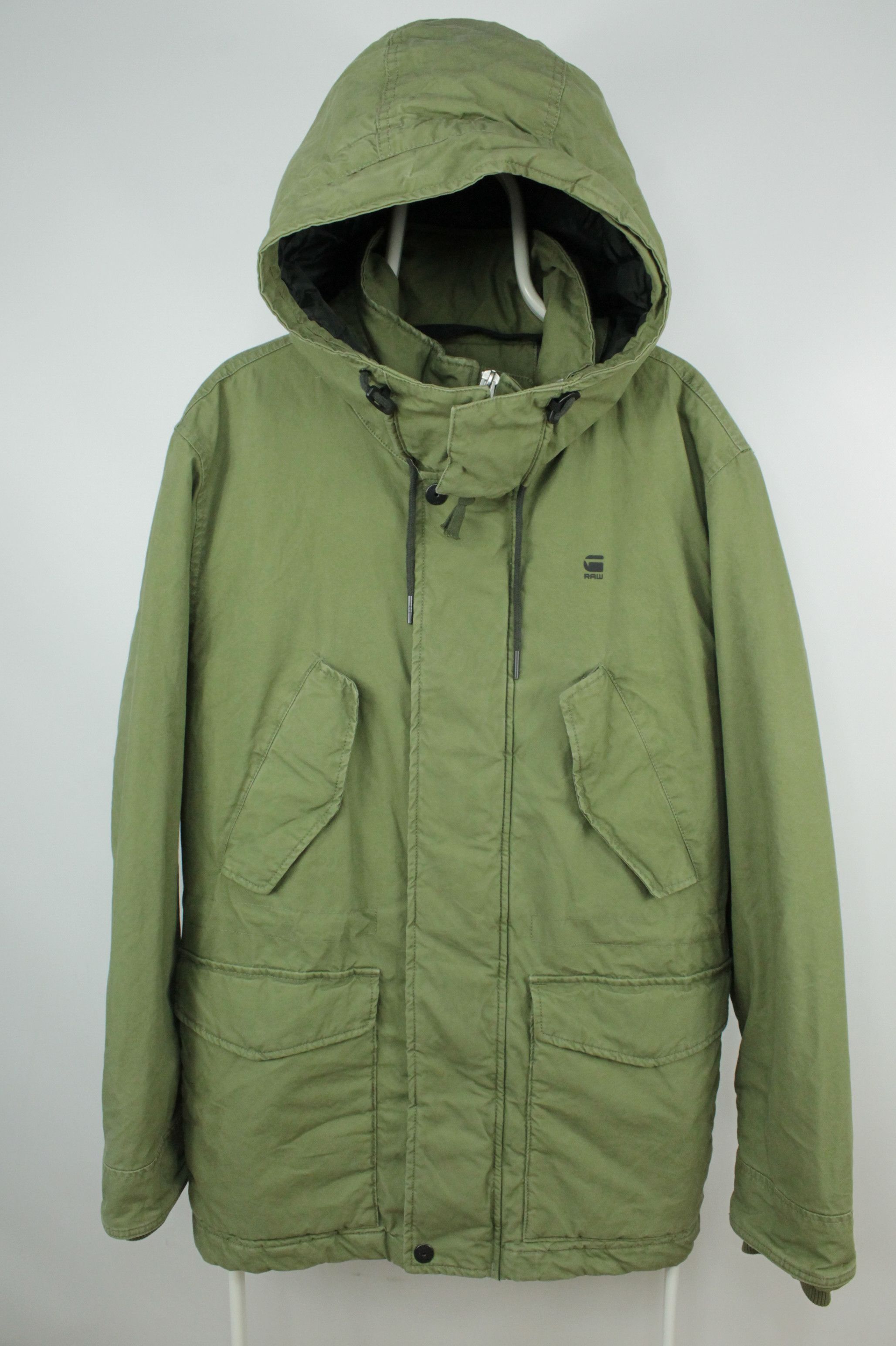 G-Star G-Star Raw Vodan Padden Hooded Sage Jacket Men's Size US XL / EU 56 / 4 - 4 Thumbnail