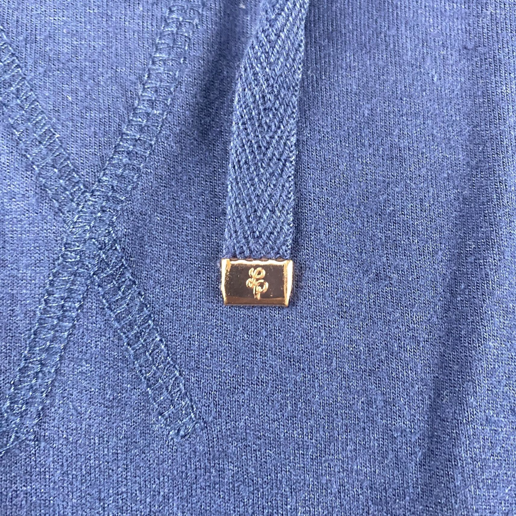 Lilly Pulitzer Lilly Pulitzer Luxletic Hoodie Womens XS Navy Blue Modal Pullover Pockets Lounge Top Size XS / US 0-2 / IT 36-38 - 2 Thumbnail