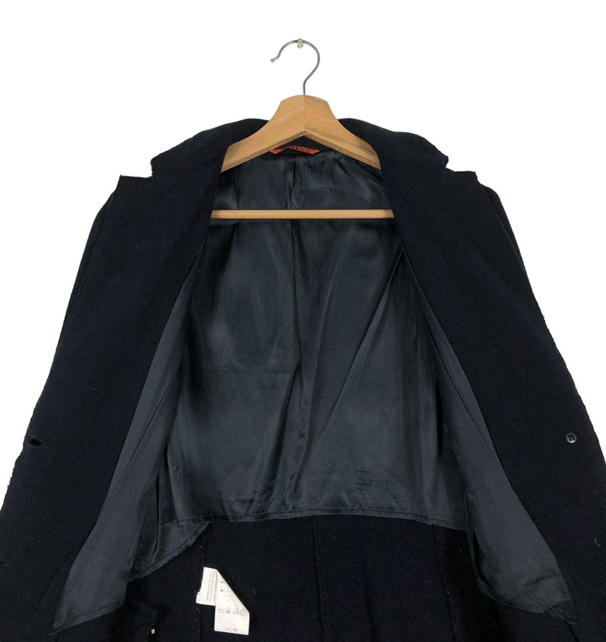 Barena 🔥RICH BLACK - WOOL LONG JACKET BARENA NEPENTHES CO LTD Size US S / EU 44-46 / 1 - 16 Thumbnail