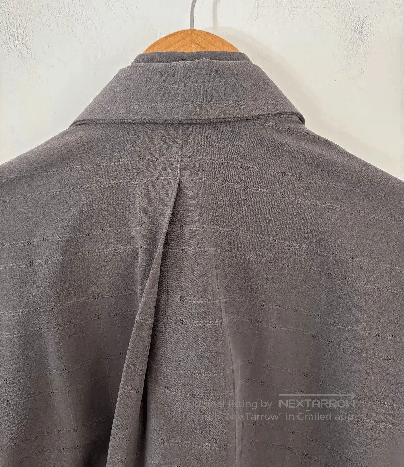 _J.L-A.L_ Gray Check Pattern Long Sleeve Button Up Shirt. Size US M / EU 48-50 / 2 - 4 Thumbnail