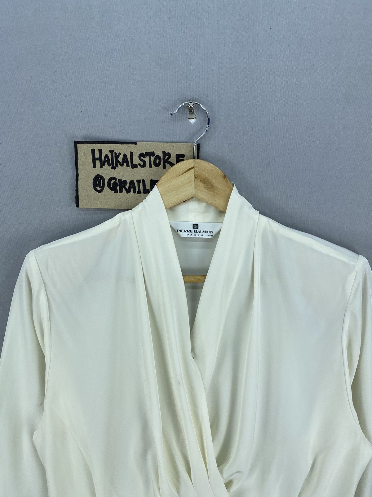 Pierre Balmain Vintage 90’s Pierre Balmain Paris V-net Blouse Size XS / US 0-2 / IT 36-38 - 7 Thumbnail