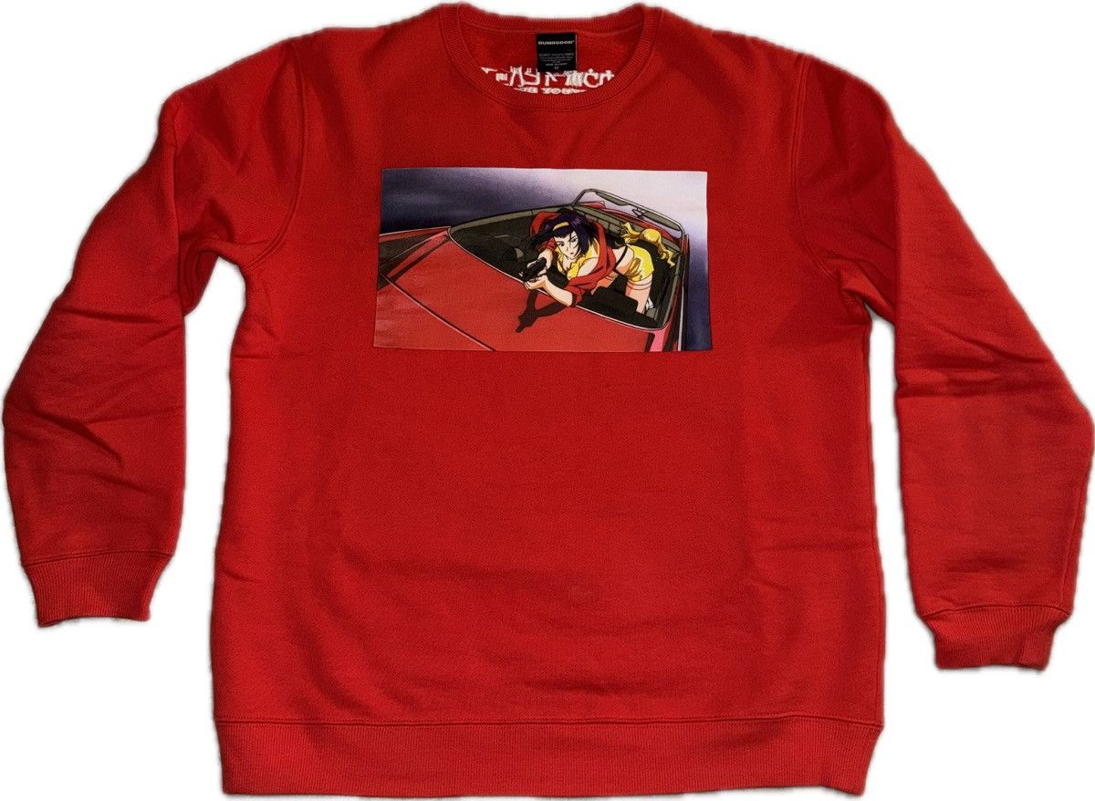 Dumbgood x Cowboy Bebop Faye Sweatshirt in Red