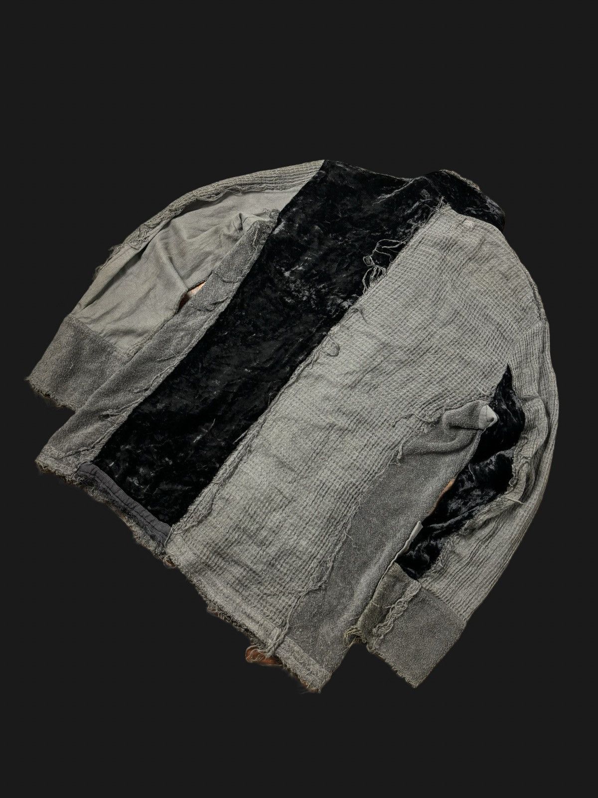 Designer × gomme 🔥Rare! Gomme H yohji Designer Distress Pachworks jacket Size US M / EU 48-50 / 2 - 2 Thumbnail