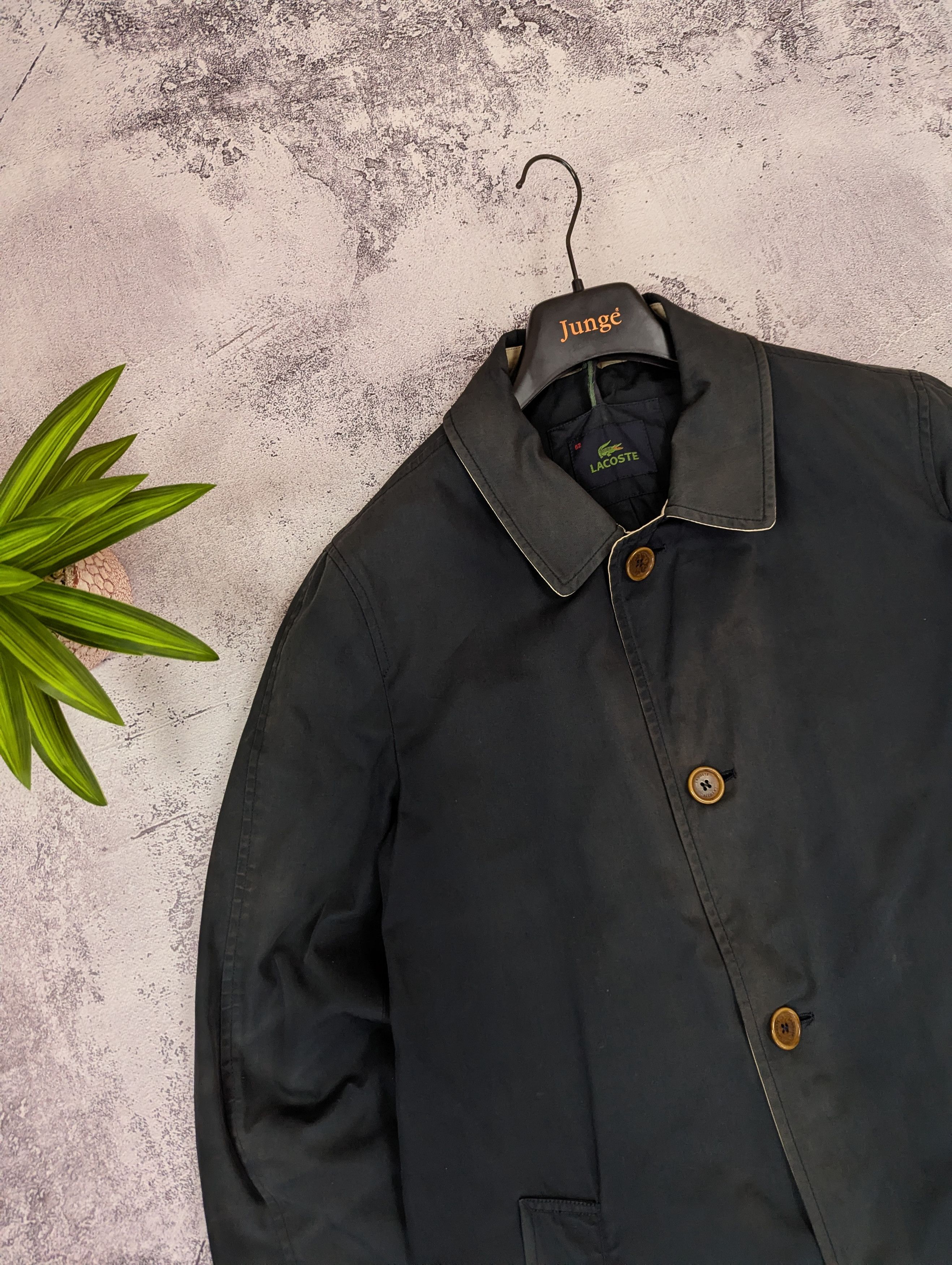 Lacoste VTG Lacoste Faded Distressed Trench Coat 52 Size US L / EU 52-54 / 3 - 6 Thumbnail