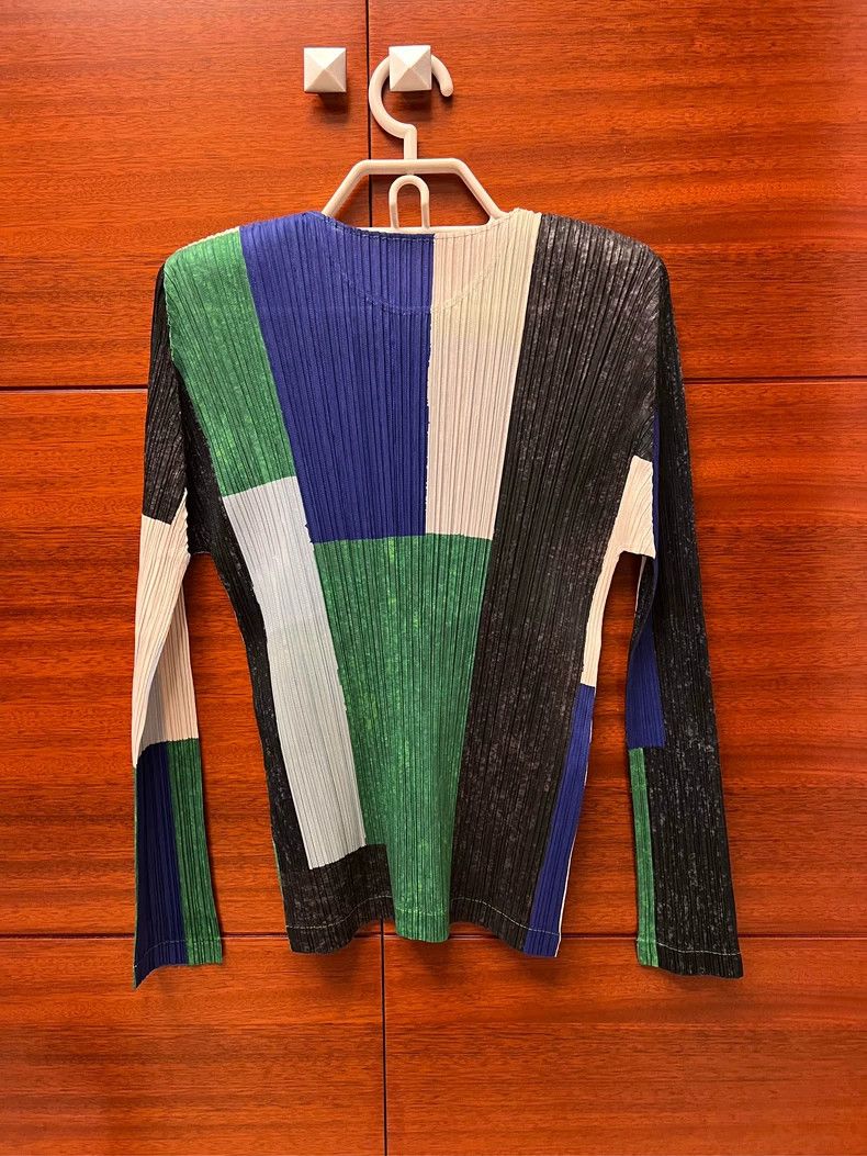 issey miyake size:4 Multicolored long-sleeved top
