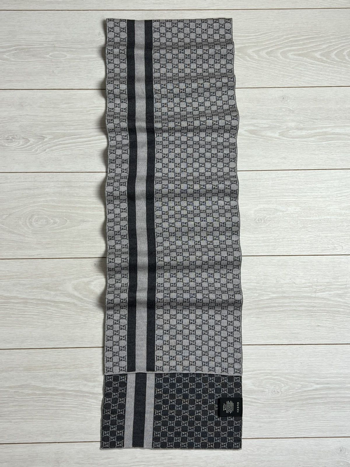 Gucci Gucci GG Jacquard Wool Scarf Size ONE SIZE - 5 Thumbnail