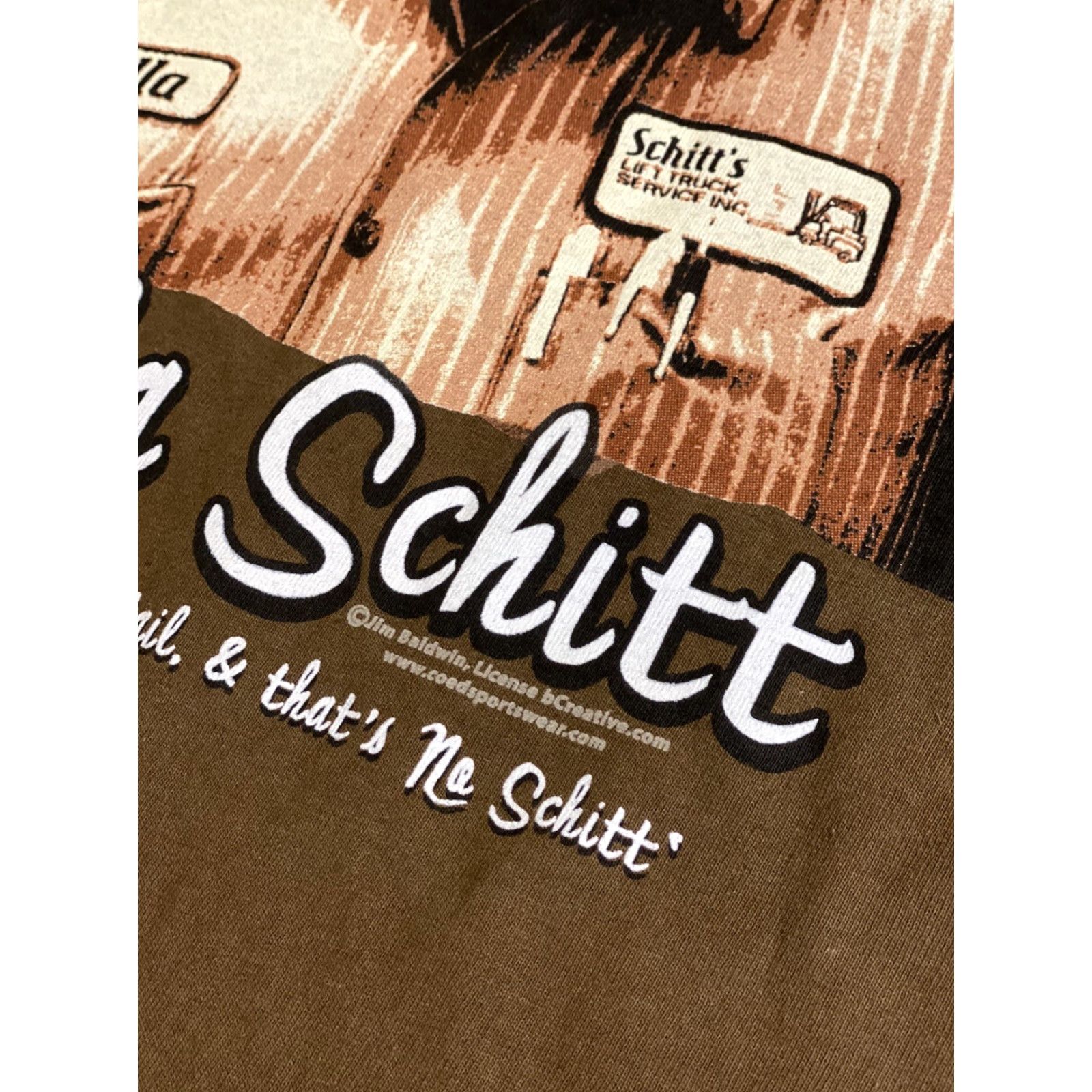 Vintage Schitt Family Brown Short Sleeve t-shirt M Mens Crew Neck Comedy Regular Shirt Size US M / EU 48-50 / 2 - 5 Thumbnail