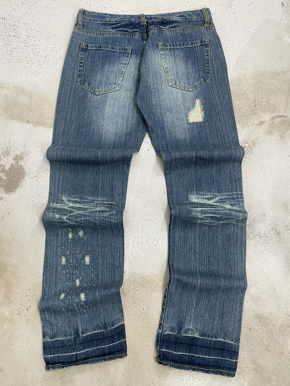 Japanese Brand Japan Armee Francaise Distressed Patchwork Liberation Denim Size US 32 / EU 48 - 11 Thumbnail
