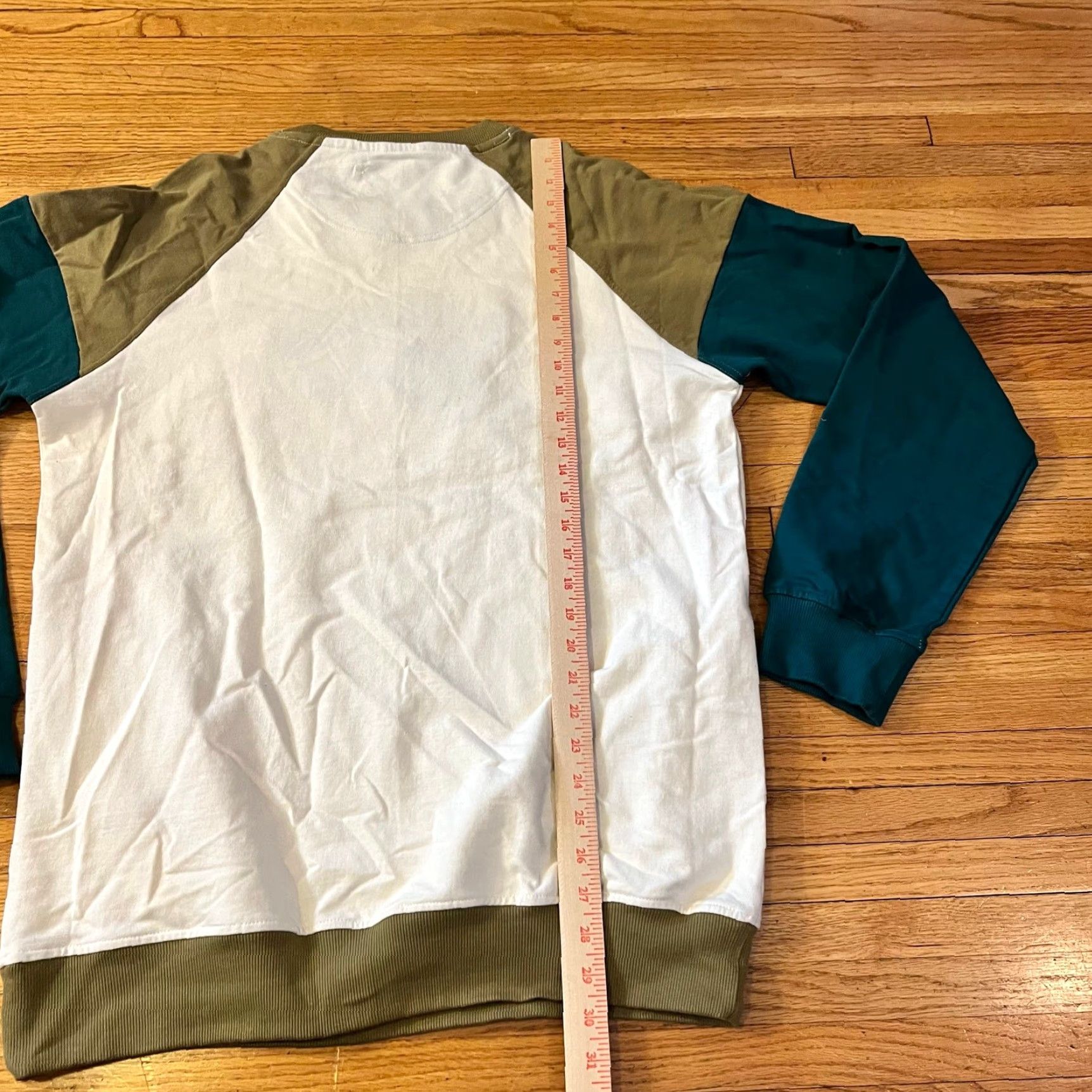 Logo 7 A.tiziano Sweatshirt Mens XL Logo White Green Crew Neck Color Blocked Shirt Mens XL Green Logo Pullover Color Blocked Size US XL / EU 56 / 4 - 6 Thumbnail