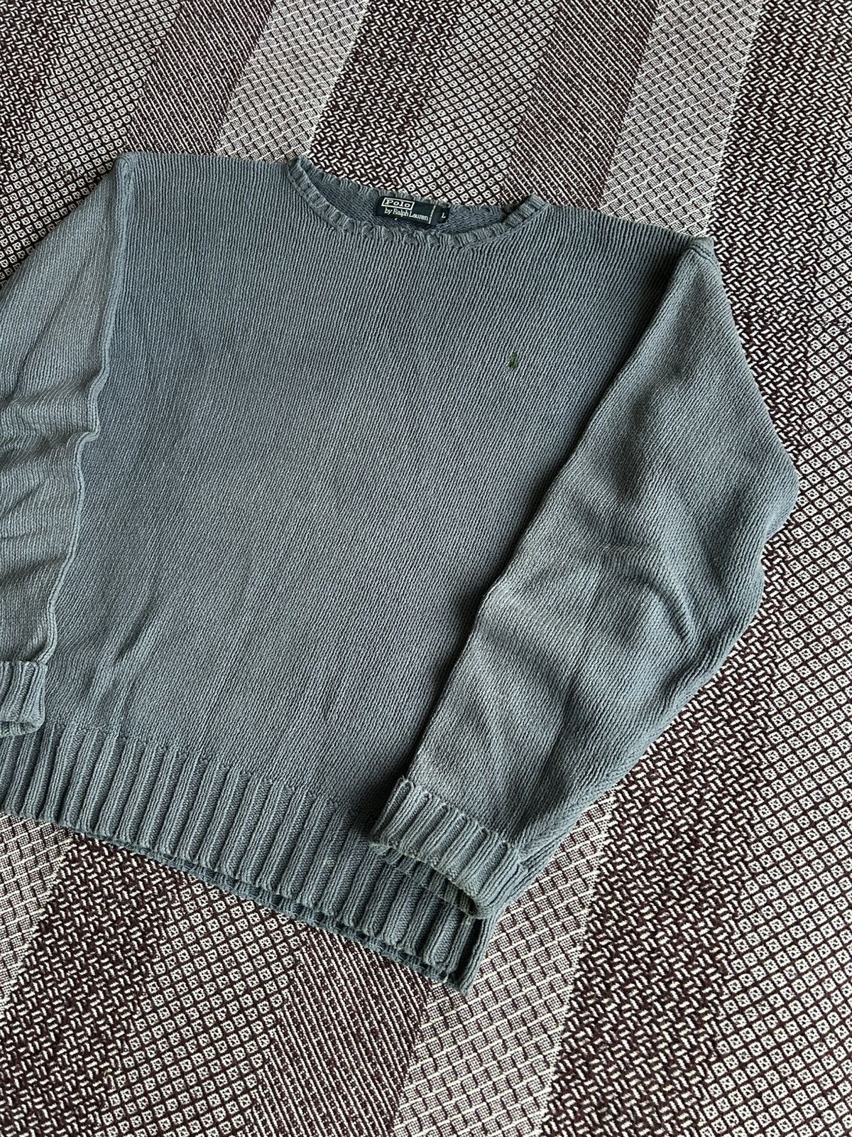 Polo Ralph Lauren Vintage Polo Ralph Lauren Faded Heavy Sweater Streetwear L Size US L / EU 52-54 / 3 - 2 Thumbnail