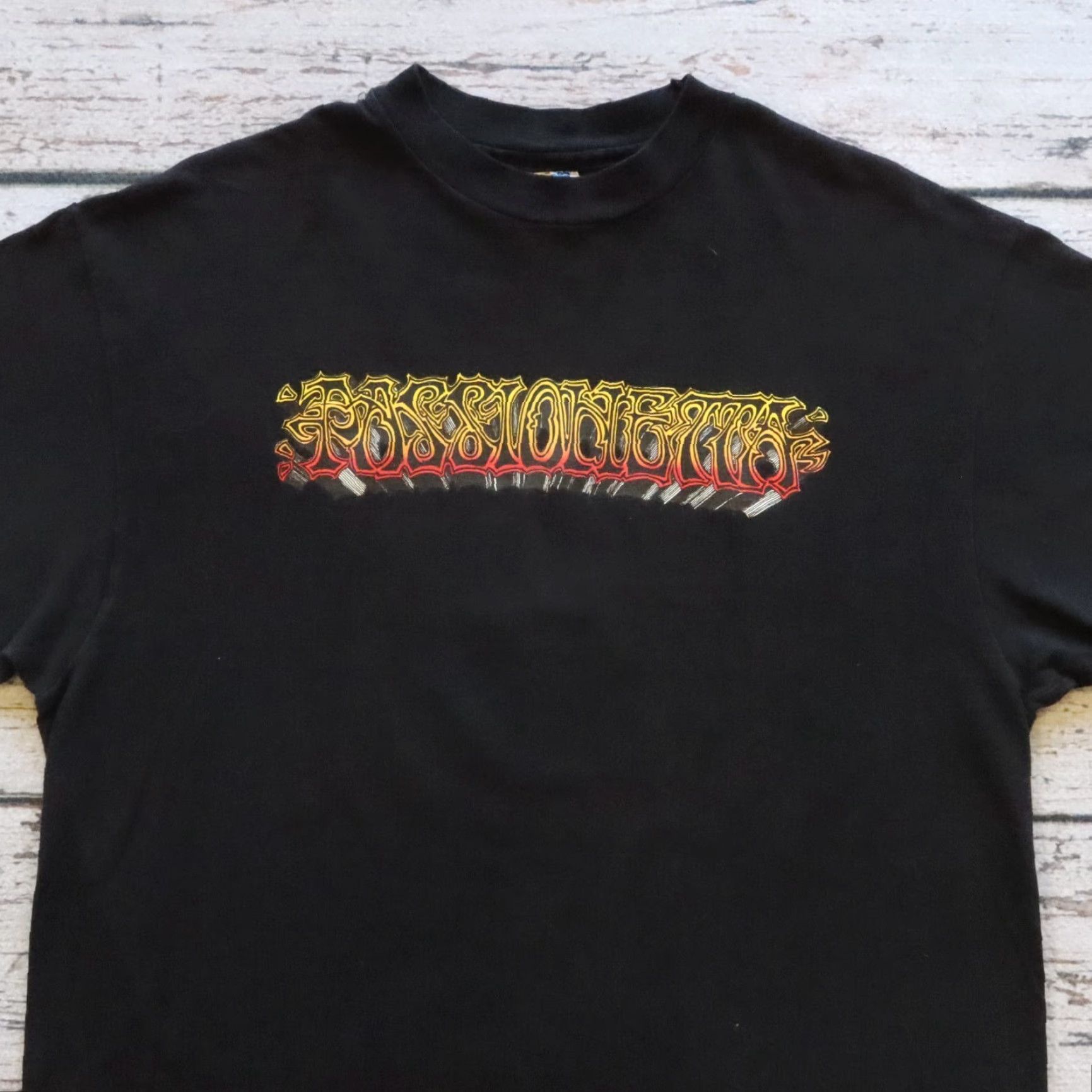 Griffin Vintage Rick Griffin Tshirt - Men - T-Shirt - L - Black - 90s - Passionetta Designer Tee Size US L / EU 52-54 / 3 - 3 Thumbnail