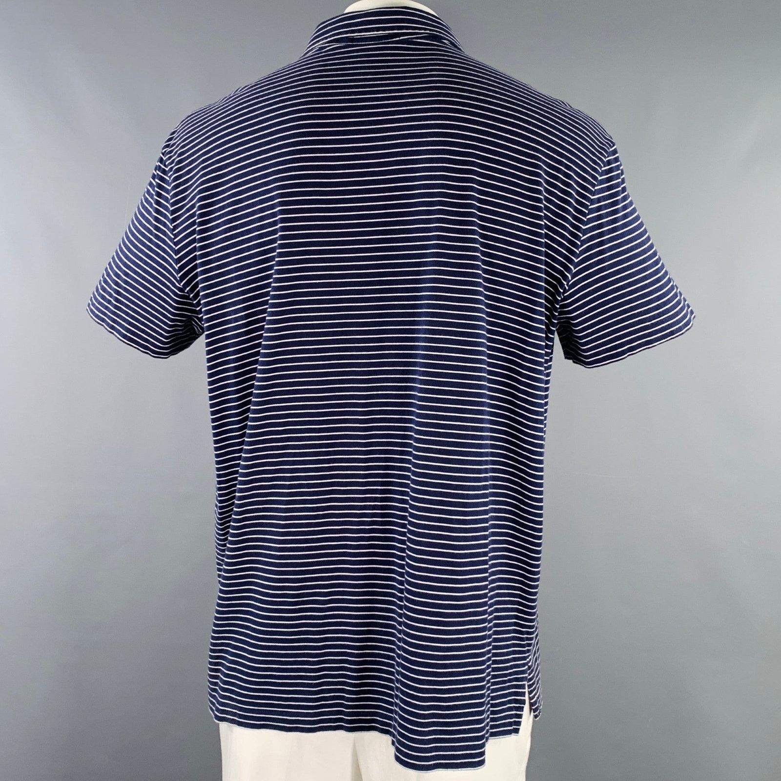 Polo Ralph Lauren POLO by RALPH LAUREN Navy Cotton Half Placket Polo Size US XXL / EU 58 / 5 - 3 Thumbnail