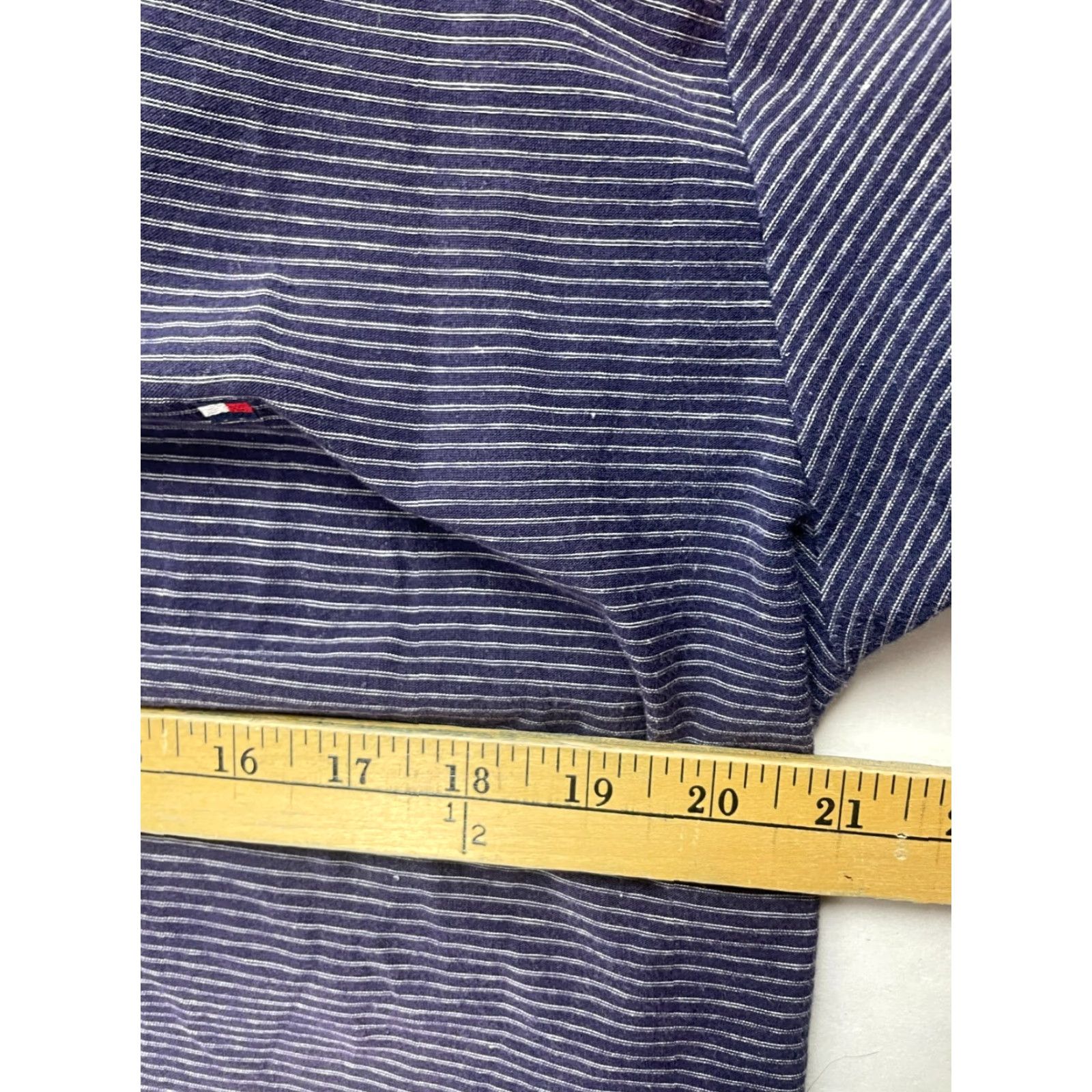Tommy Hilfiger Tommy Hilfiger T-Shirt Mens Size M Polo Navy White Striped Stretch Size US M / EU 48-50 / 2 - 4 Thumbnail