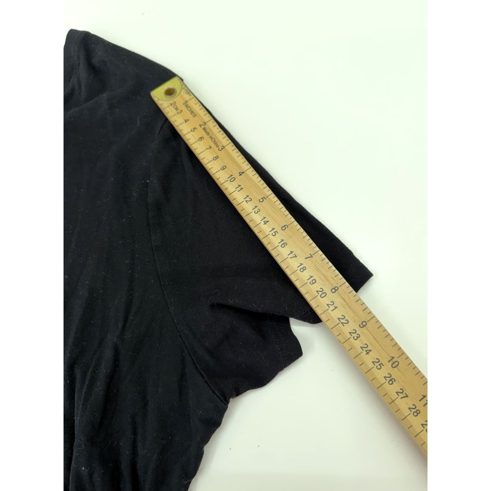 Old Navy VINTAGE Old Navy Womens Shirt XXL Luxe Black Short Sleeve V-Neck Size XXL / US 16-18 / IT 52-54 - 7 Thumbnail