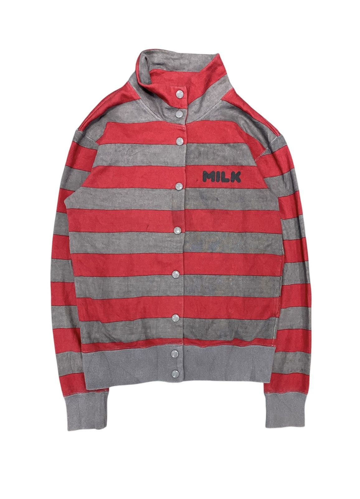 Japanese Brand 90's MILK , MILK BOY punk border shirt Size M / US 6-8 / IT 42-44 - 1 Thumbnail