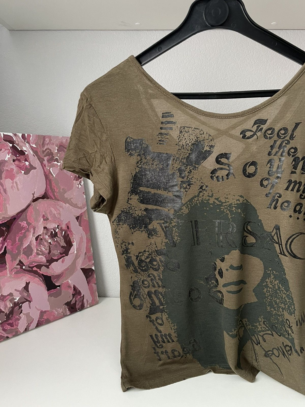 Versace × Vintage Versace 1996 “Feel The Sound Of My Heart” Tank Top Archive Size M / US 6-8 / IT 42-44 - 5 Thumbnail