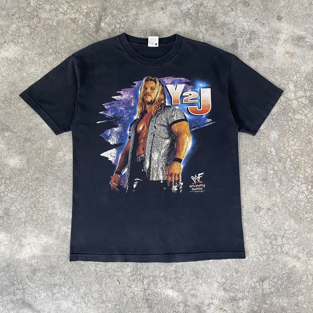 Vintage Vintage 2000s Y2J “Raw Is Jericho” WWF Tee Size US L / EU 52-54 / 3 - 1 Thumbnail