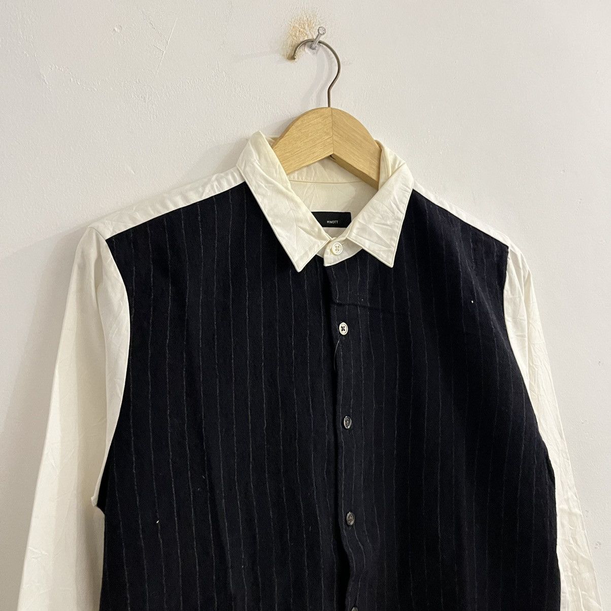 Japanese Brand Knott Textured LS Button Up Shirt Size US M / EU 48-50 / 2 - 3 Thumbnail