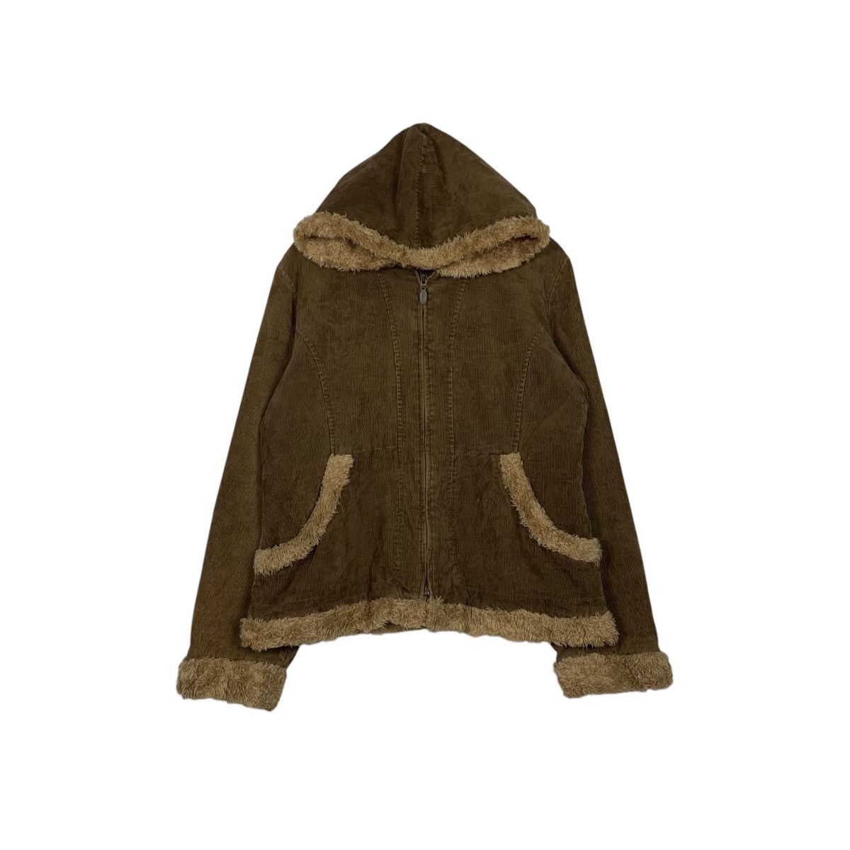 Japanese Brand MUDD Corduroy Hoodie Jacket #2162-C95 Size US L / EU 52-54 / 3 - 1 Thumbnail