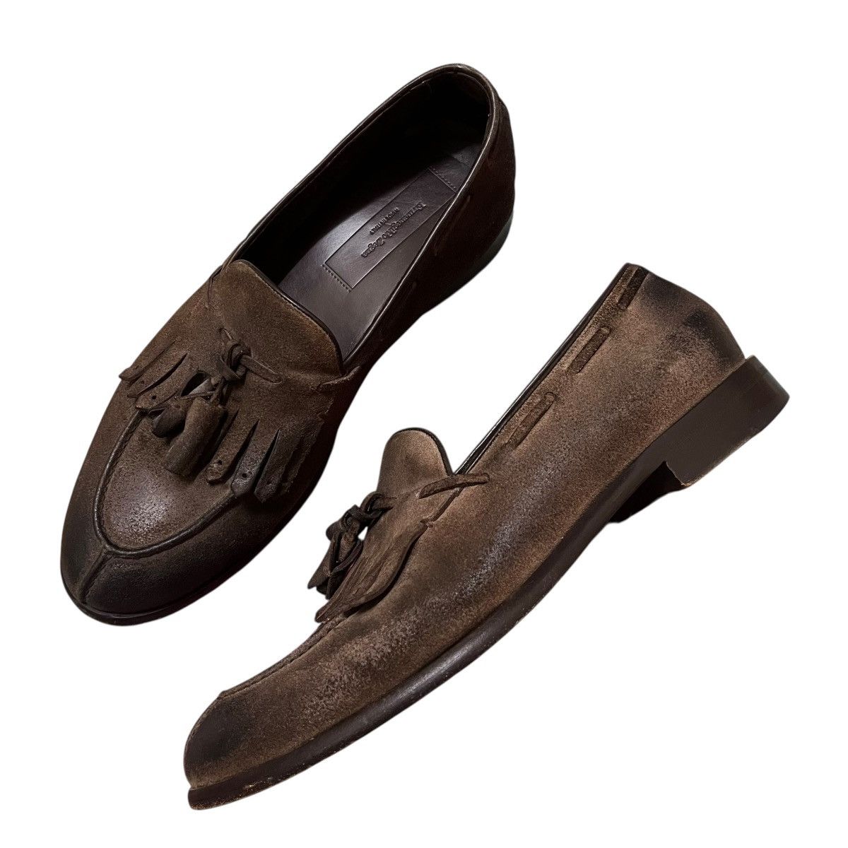Ermenegildo Zegna Authentic Ermenegildo Zegna Loafer Leather Shoes Size US 8 / EU 41 - 1 Thumbnail