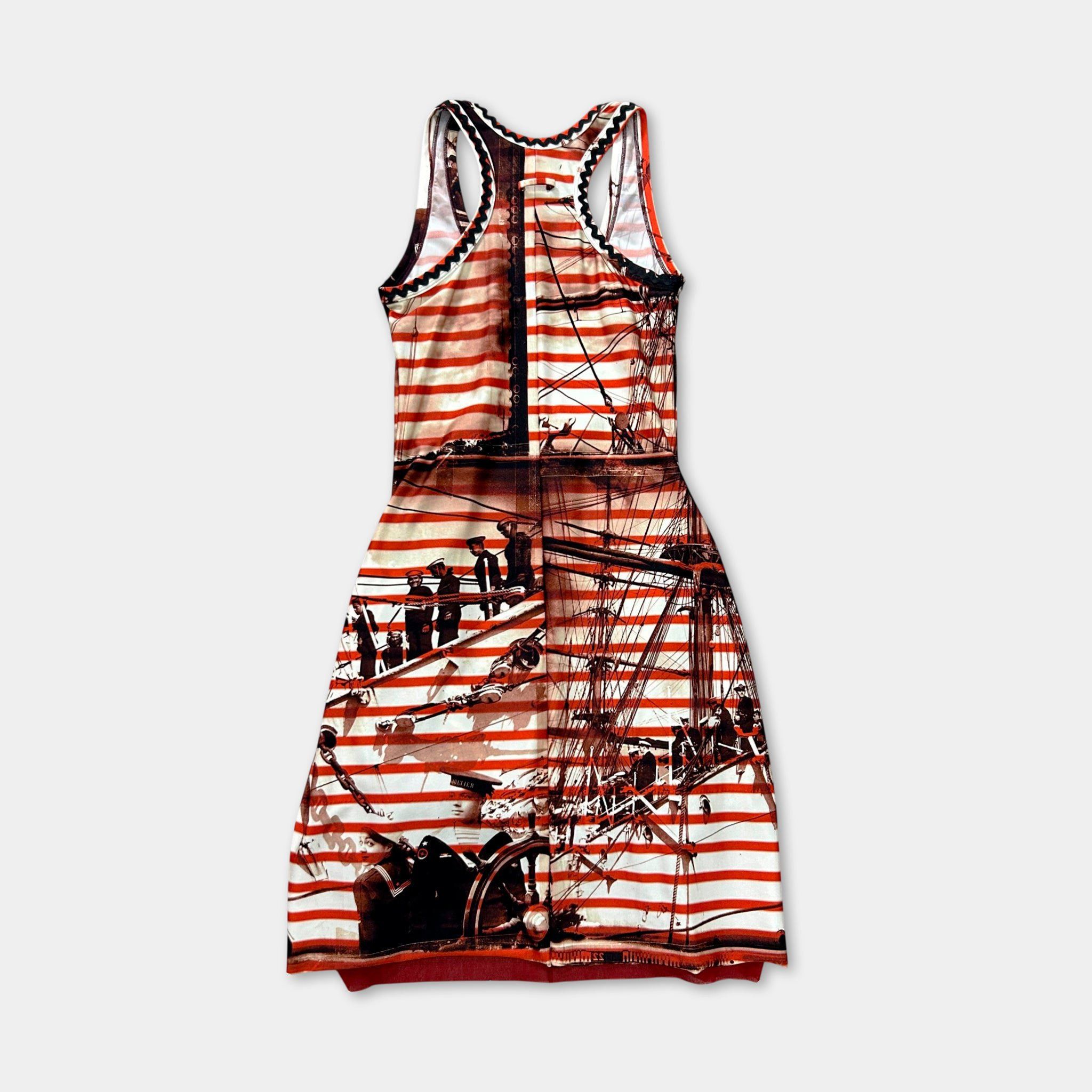 Jean Paul Gaultier Jean Paul Gaultier Soleil Nautical Mesh Dress Size S / US 4 / IT 40 - 4 Thumbnail