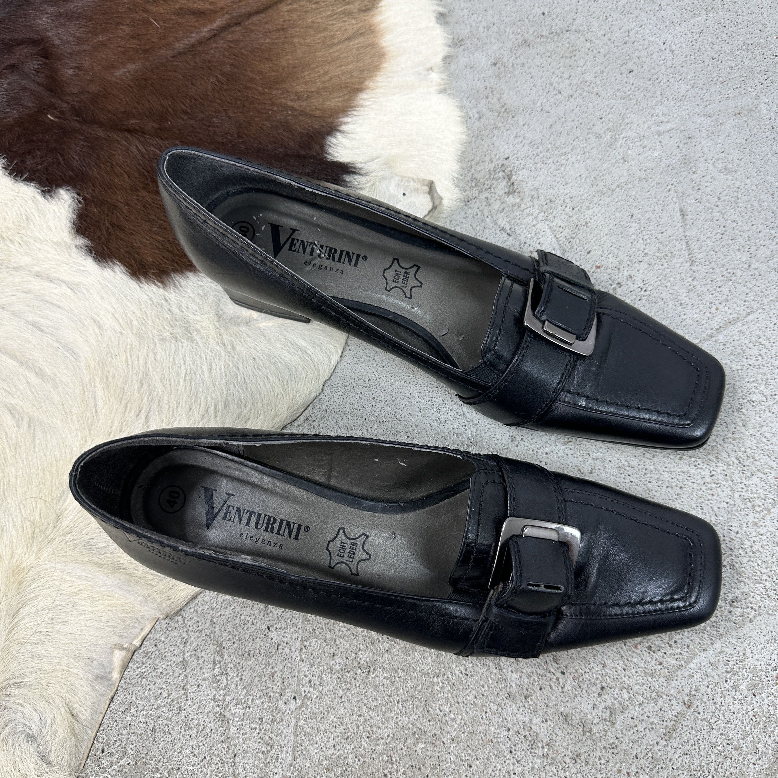 Vintage Vintage Avant Garde Leather 00s Buckled Moccasins Size US 10 / IT 40 - 3 Thumbnail