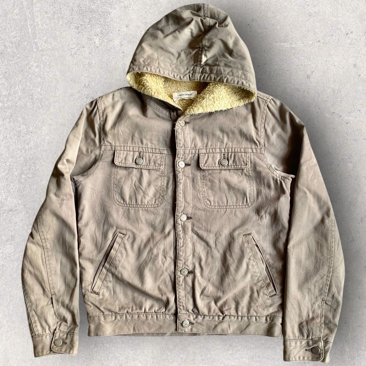 Undercover AW11 Shearling Hoodie Trucker Jacket Size US S / EU 44-46 / 1 - 2 Thumbnail