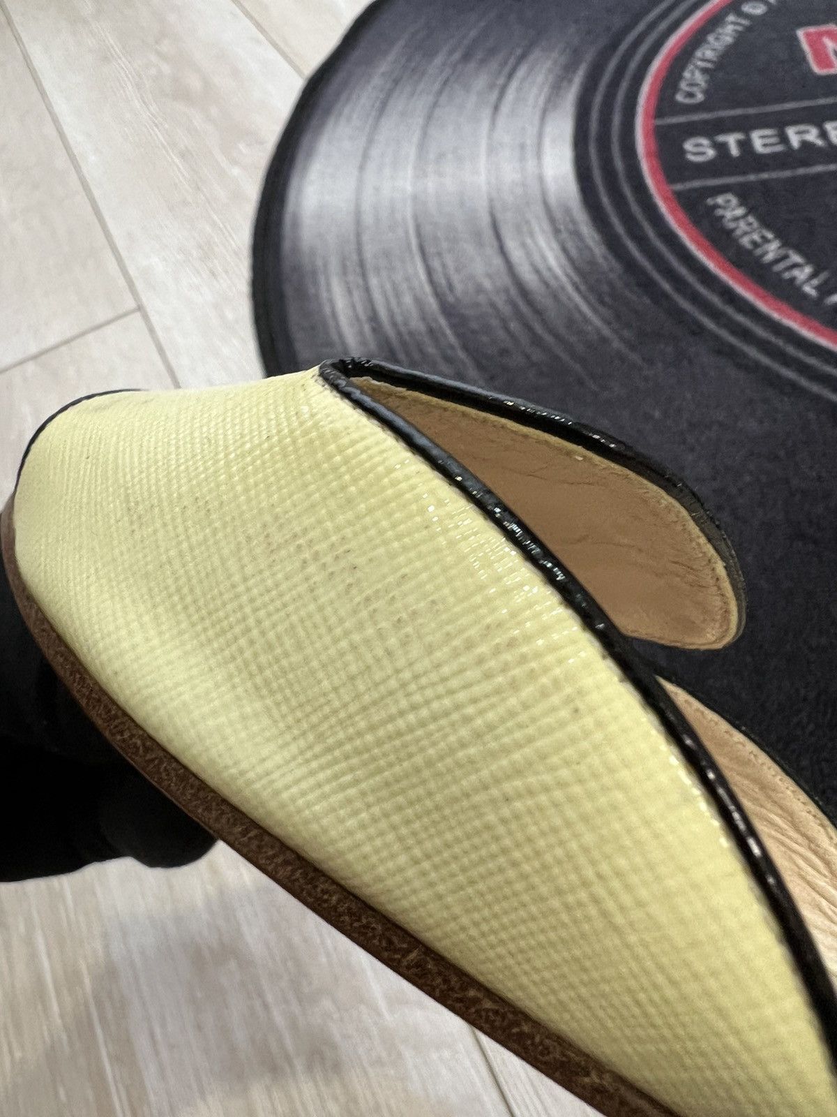 Miu Miu × Prada × Vintage Prada Logo Slides Size US 7.5 / IT 37.5 - 5 Thumbnail