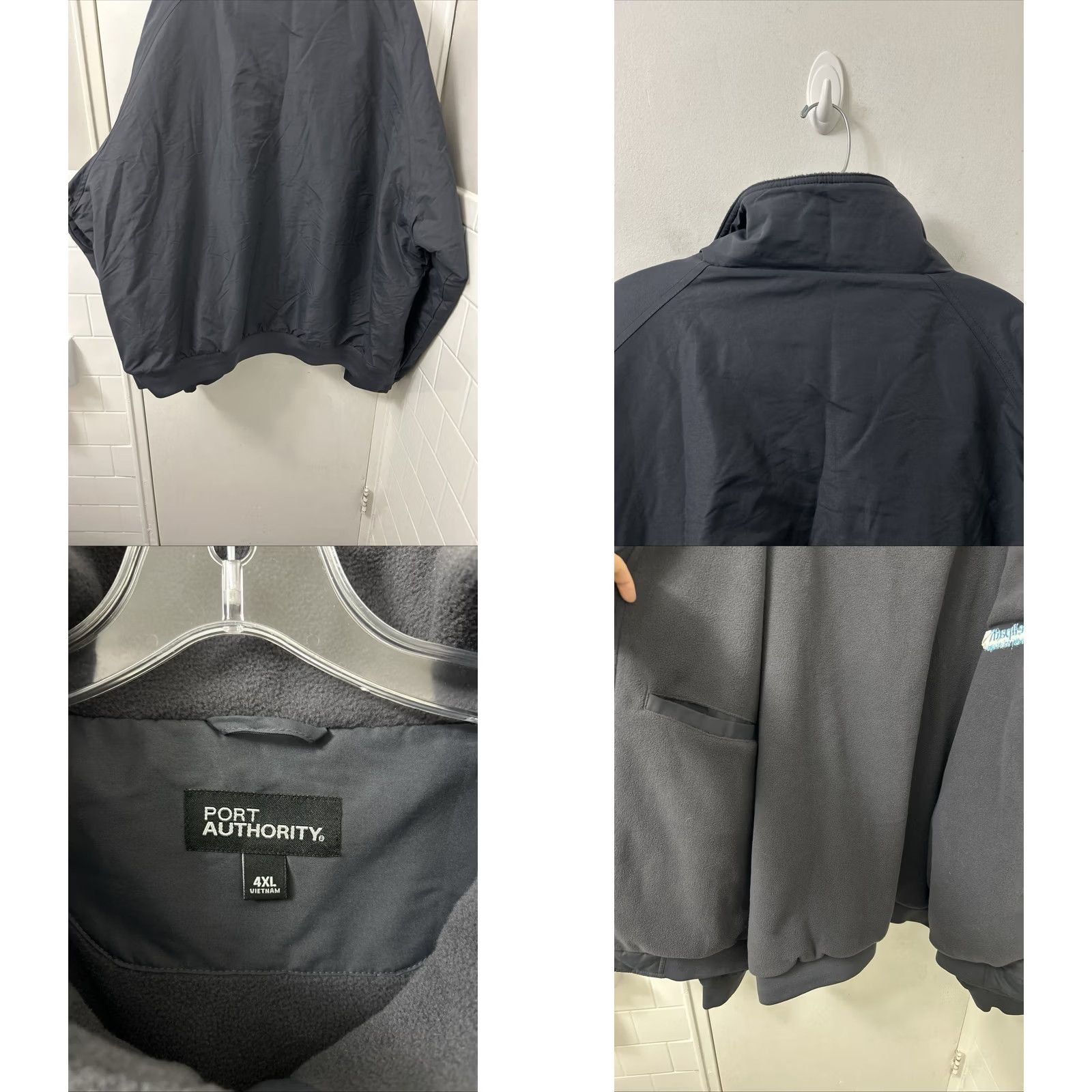 Port Authority Port Authority Charger Jacket Mens 4XL Gray Bomber Jacket Water Resistant Fleece Lined Zip Full Zip Embroidered Logo Modern Workwear Casual Size US XXL / EU 58 / 5 - 8 Thumbnail