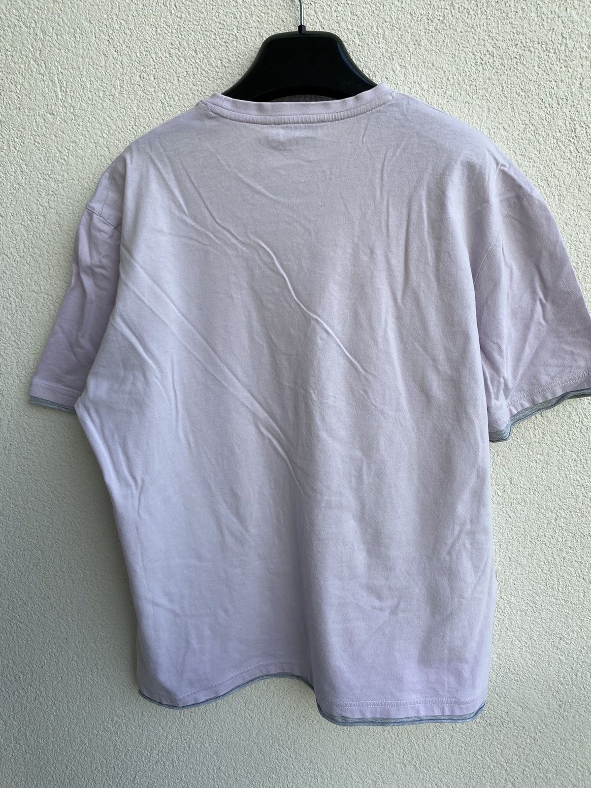 Yves Saint Laurent Lilac YSL T-Shirt Big Logo Double Layer YSL Shirt YSL Tee Size US L / EU 52-54 / 3 - 13 Thumbnail