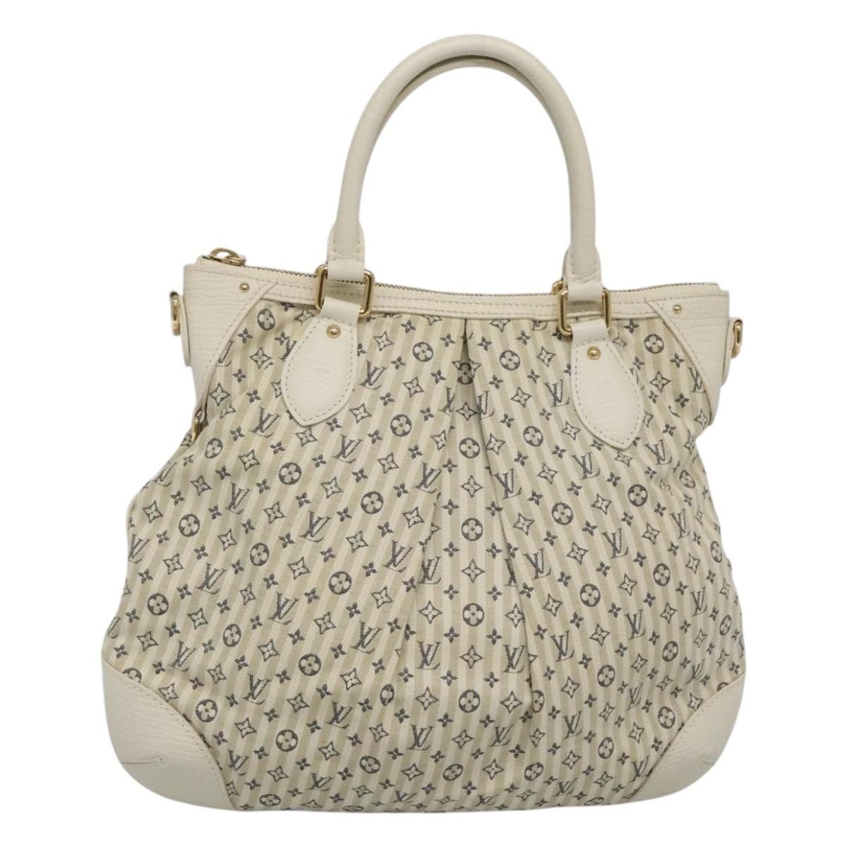 Louis Vuitton Monogram Mini Lin Croisette Marina Pm Bag Beige M95494 Auth Kd247 in Blue/Beige, Women's