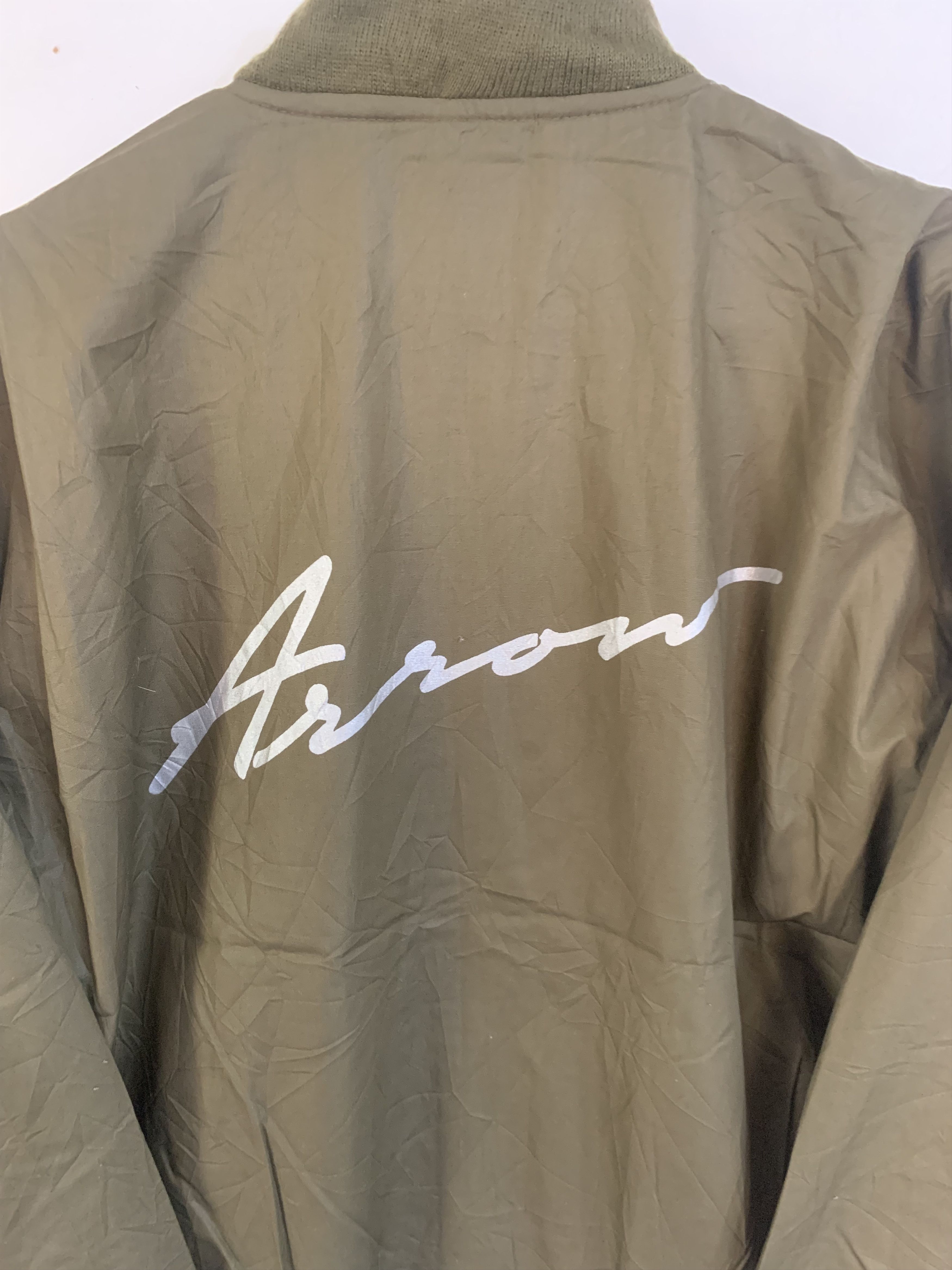 Arrow × Vintage Vintage Arrow Bomber Jacket Sweater Army Size US XL / EU 56 / 4 - 4 Thumbnail