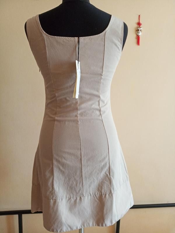Other Beige Cottone/Silk Mini Dress sz S Agata NEW Size S / US 4 / IT 40 - 5 Thumbnail