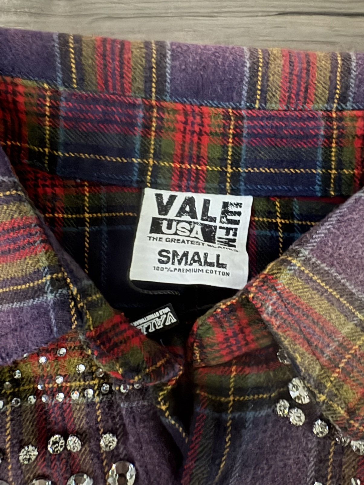 Vale Vale Forever Purple Fever Flannel ‘Blue/ Orange” Size S Size US S / EU 44-46 / 1 - 4 Thumbnail