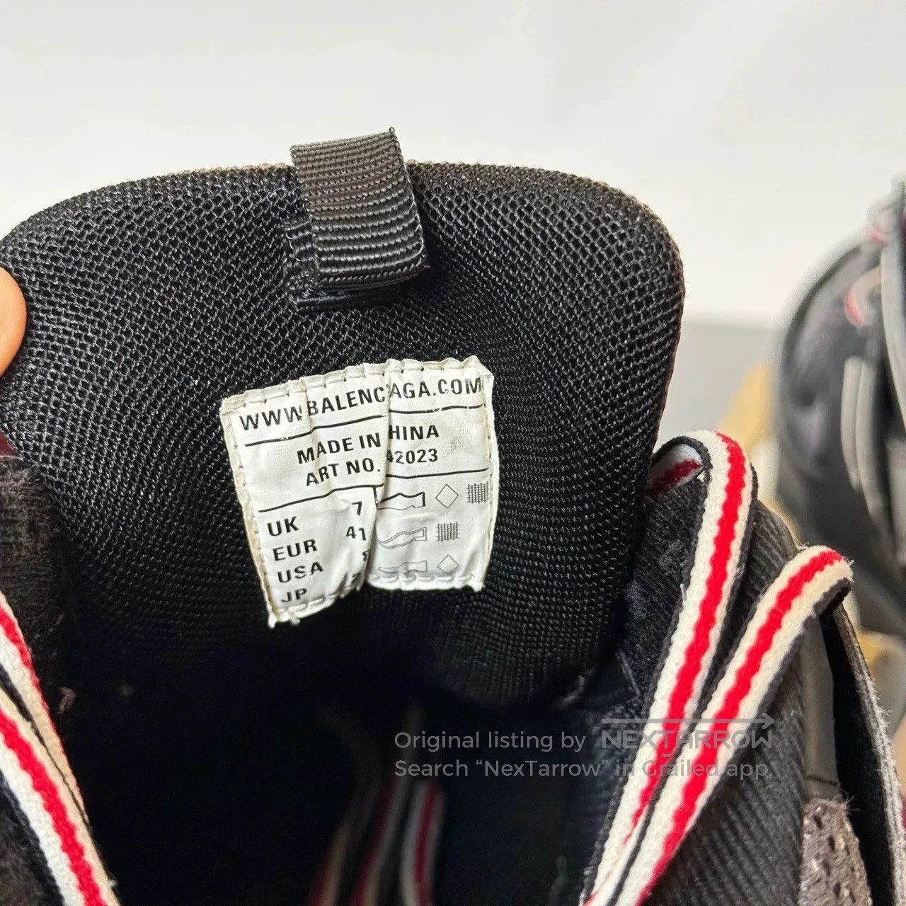 Balenciaga balenciaga black and red track sneakers. Size US 10 / EU 43 - 5 Thumbnail
