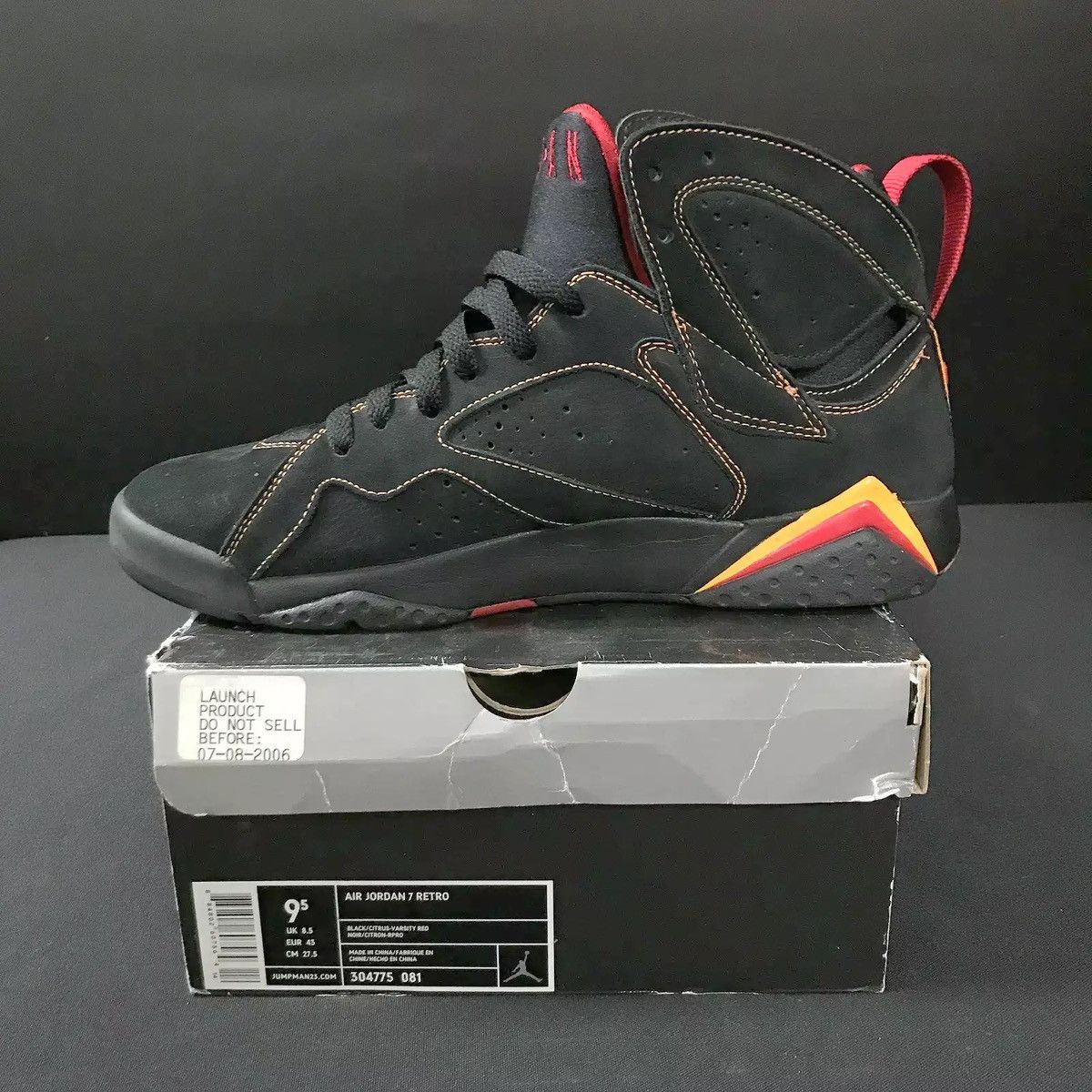 Jordan Brand Air Jordan 7 Retro “Citrus” Size US 9.5 / EU 42-43 - 2 Thumbnail